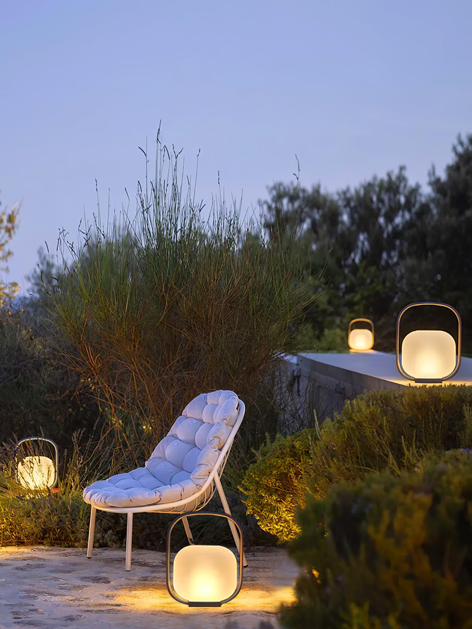 Portable Lantern Outdoor Table Lamp with Solar Panel - Cueteks