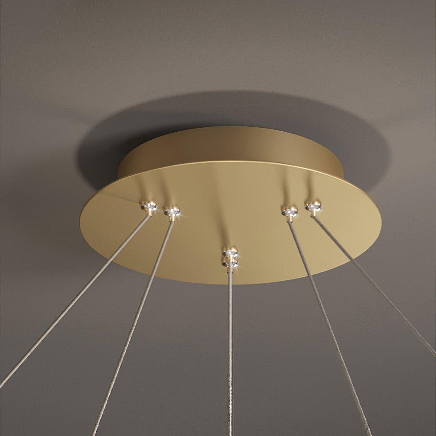 Luxury Circle Crystal Chandelier - Cueteks