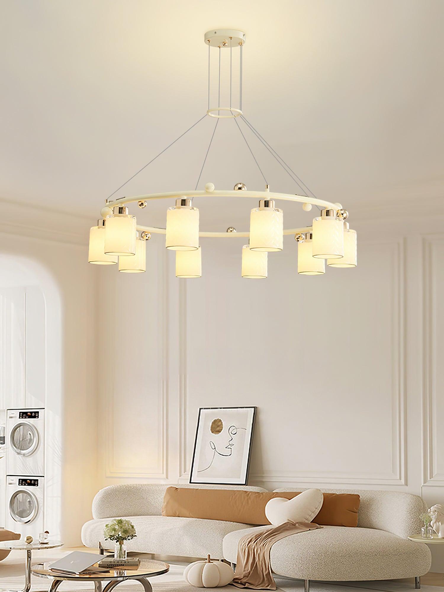 Ring Glass Cup Chandelier - Cueteks