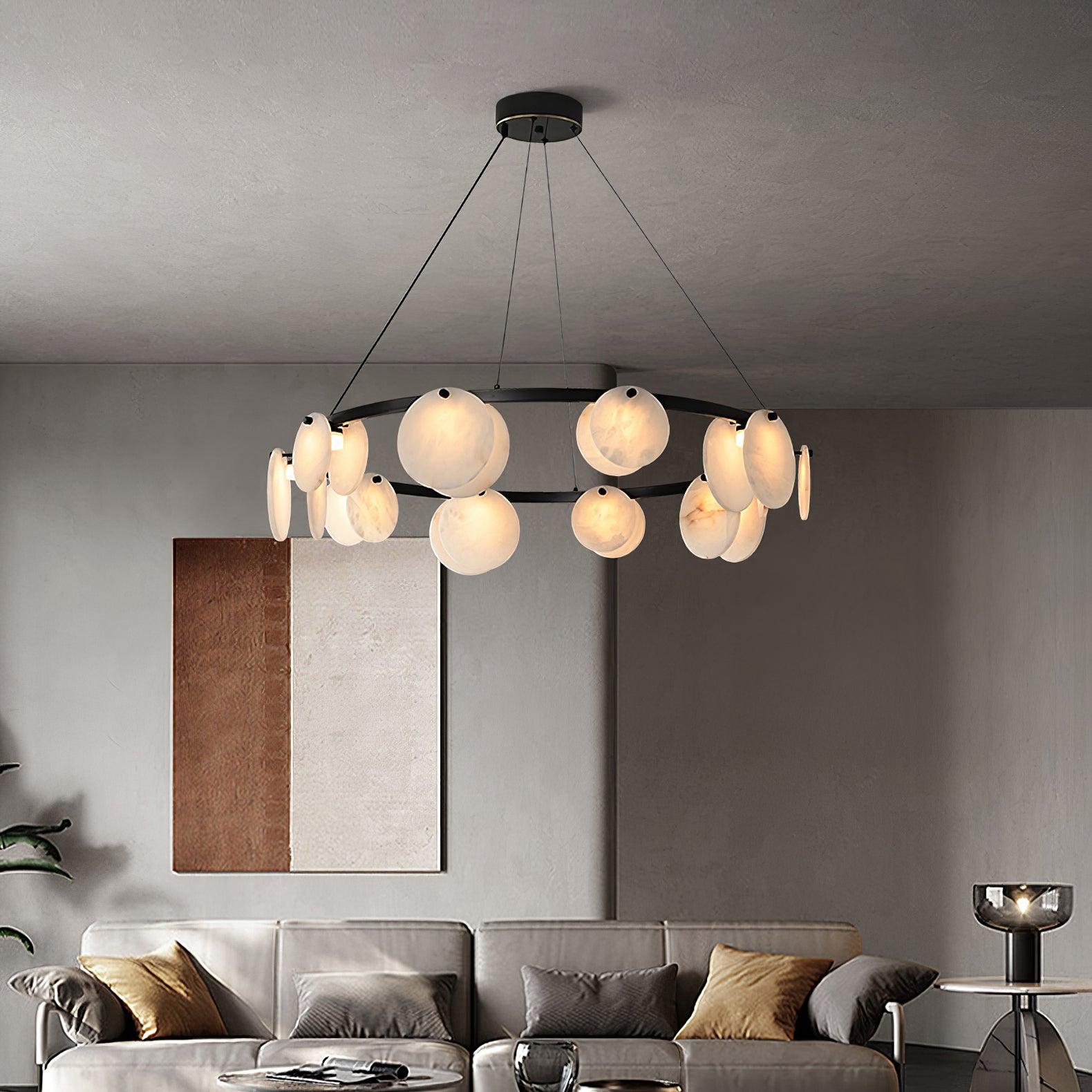 Trinidad Alabaster Chandelier - Cueteks