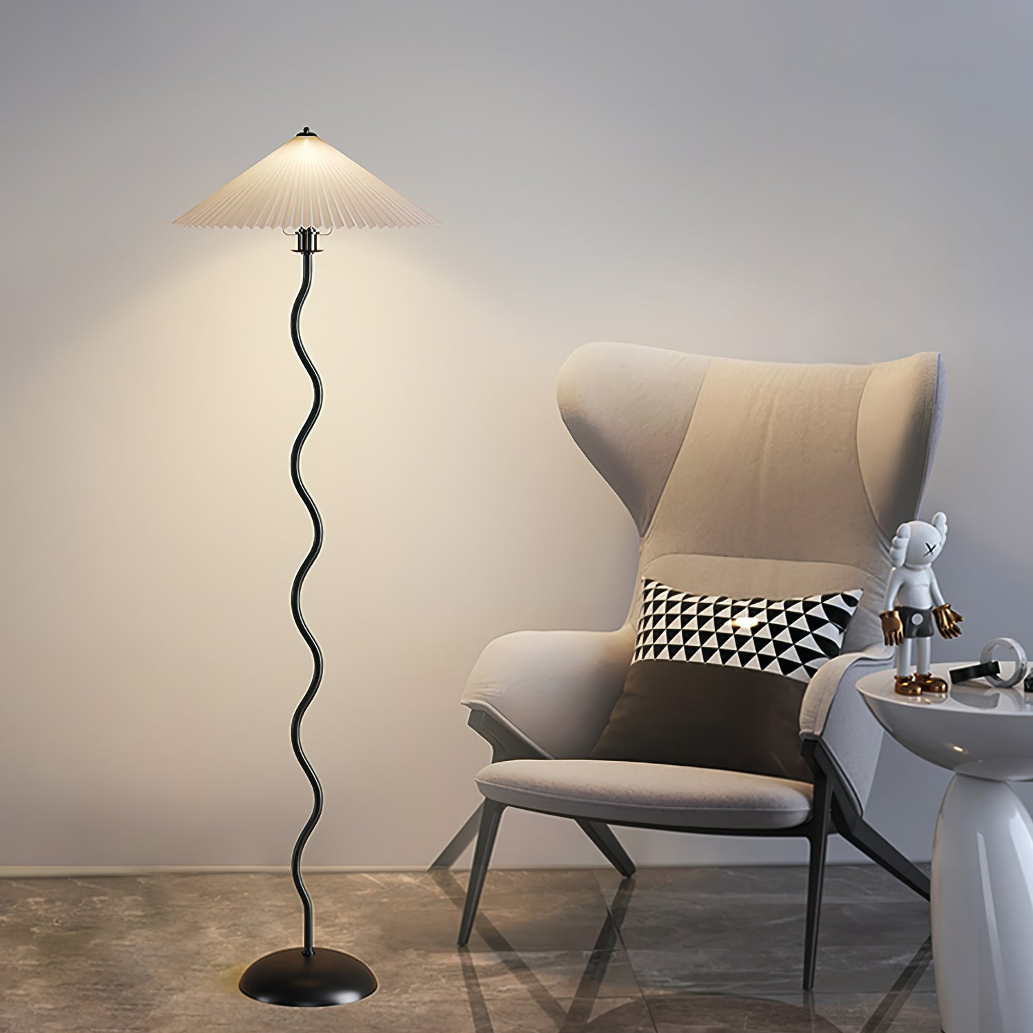 Squiggle Floor Lamp - Cueteks
