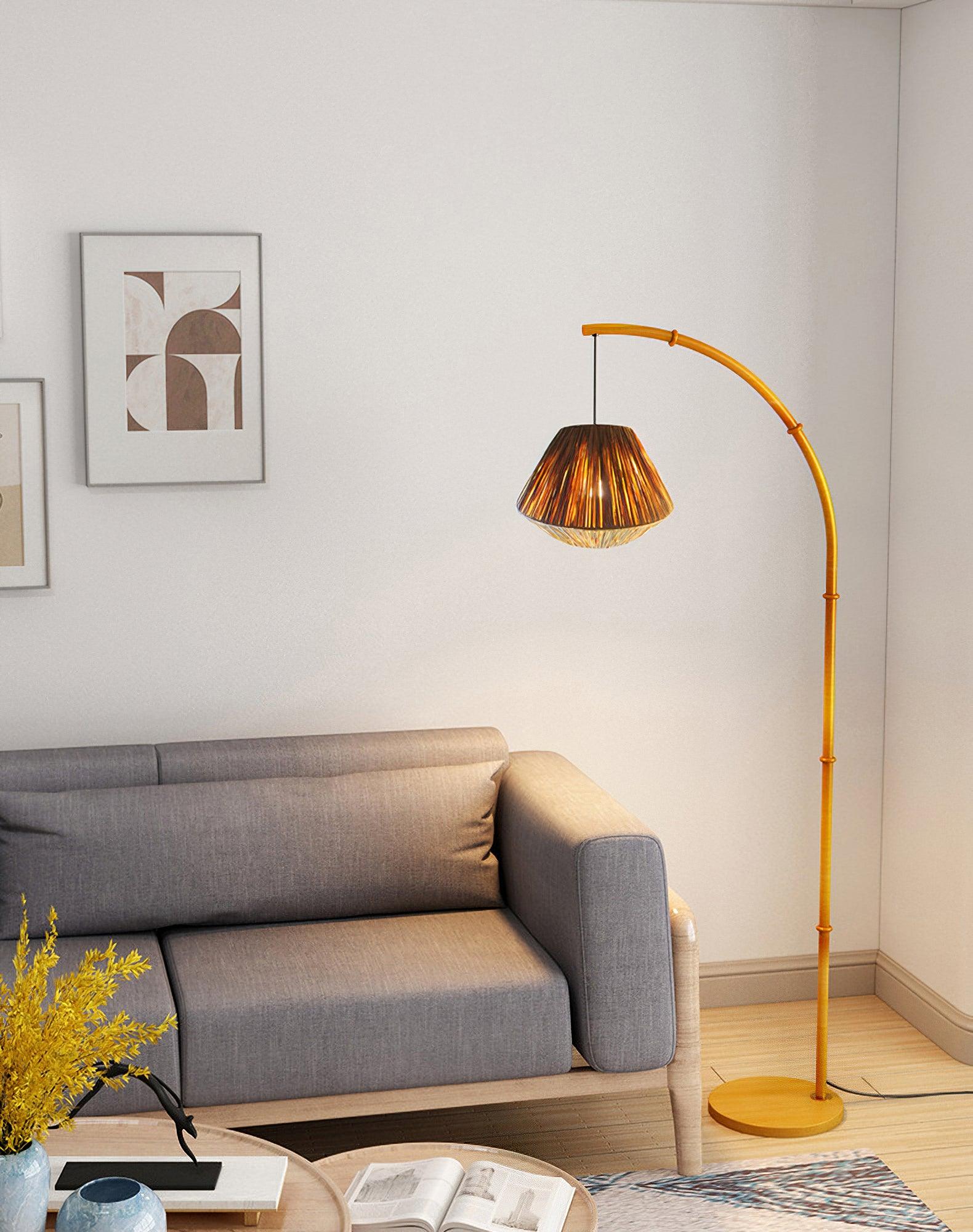 Bamboo Pole Floor Lamp - Cueteks
