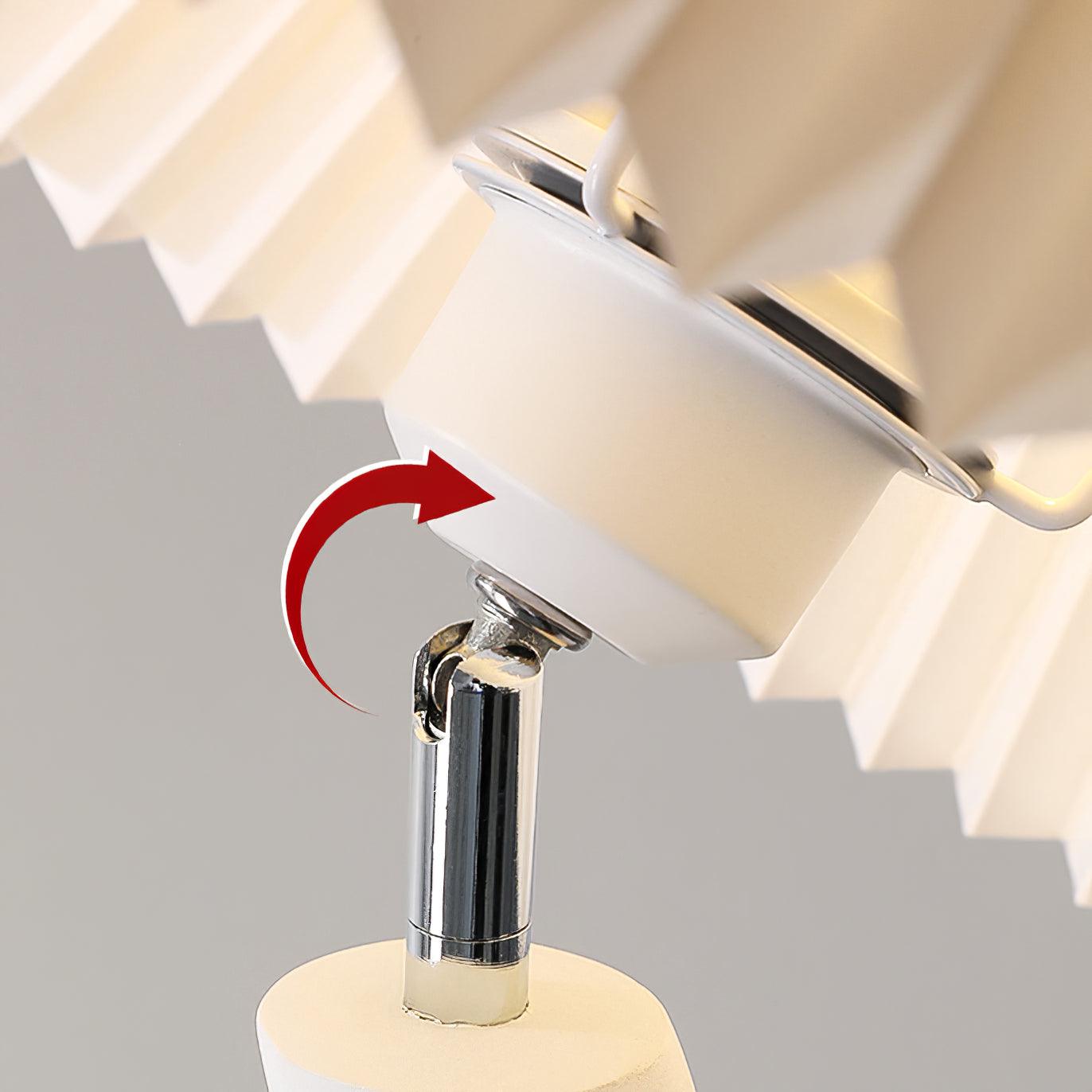 Twisted Pleated Floor Lamp - Cueteks