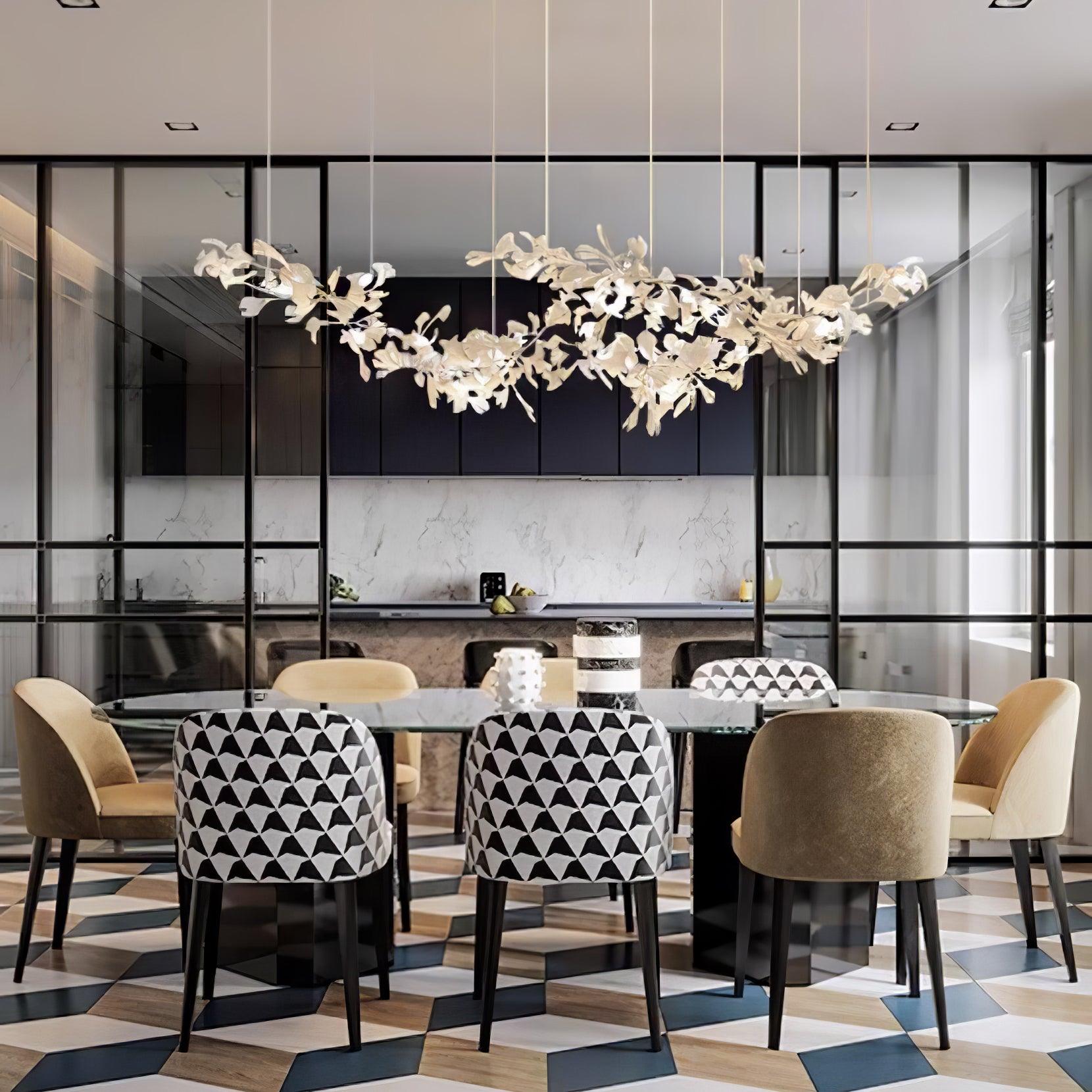Double Layer Combination Gingko Chandelier - Cueteks