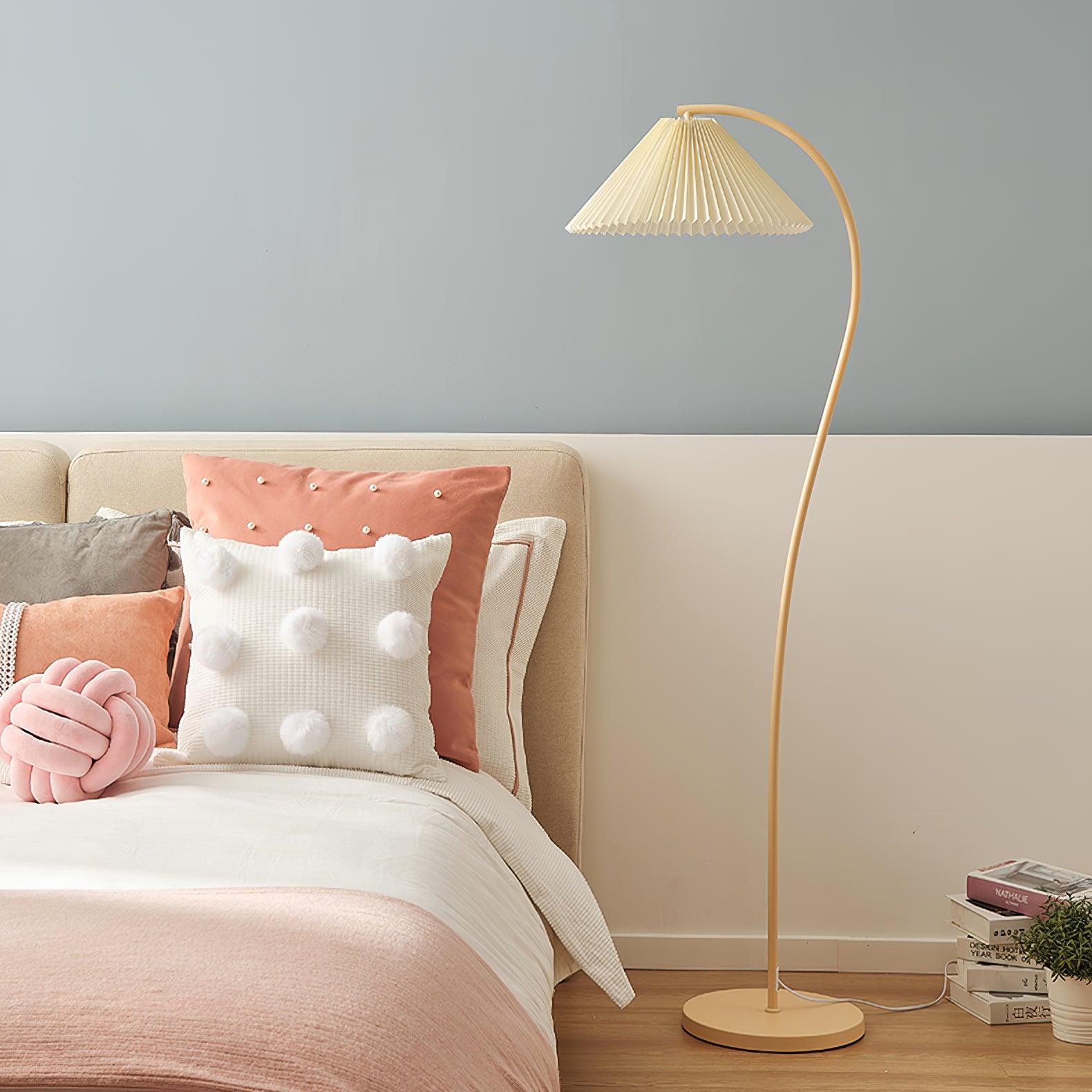Crescini Pleated Floor Lamp - Cueteks