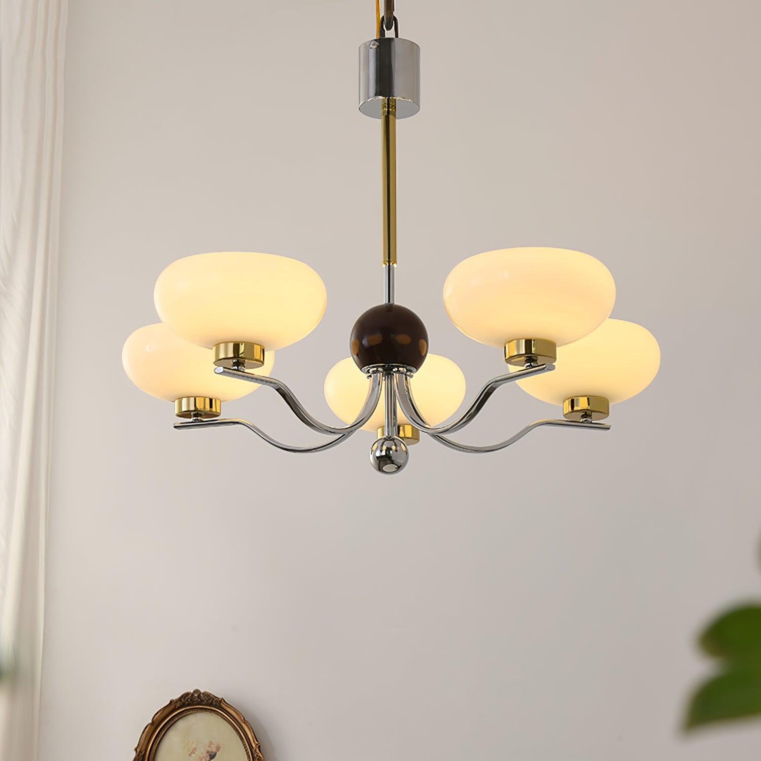 Medieval Glass Bowl Chandelier - Cueteks