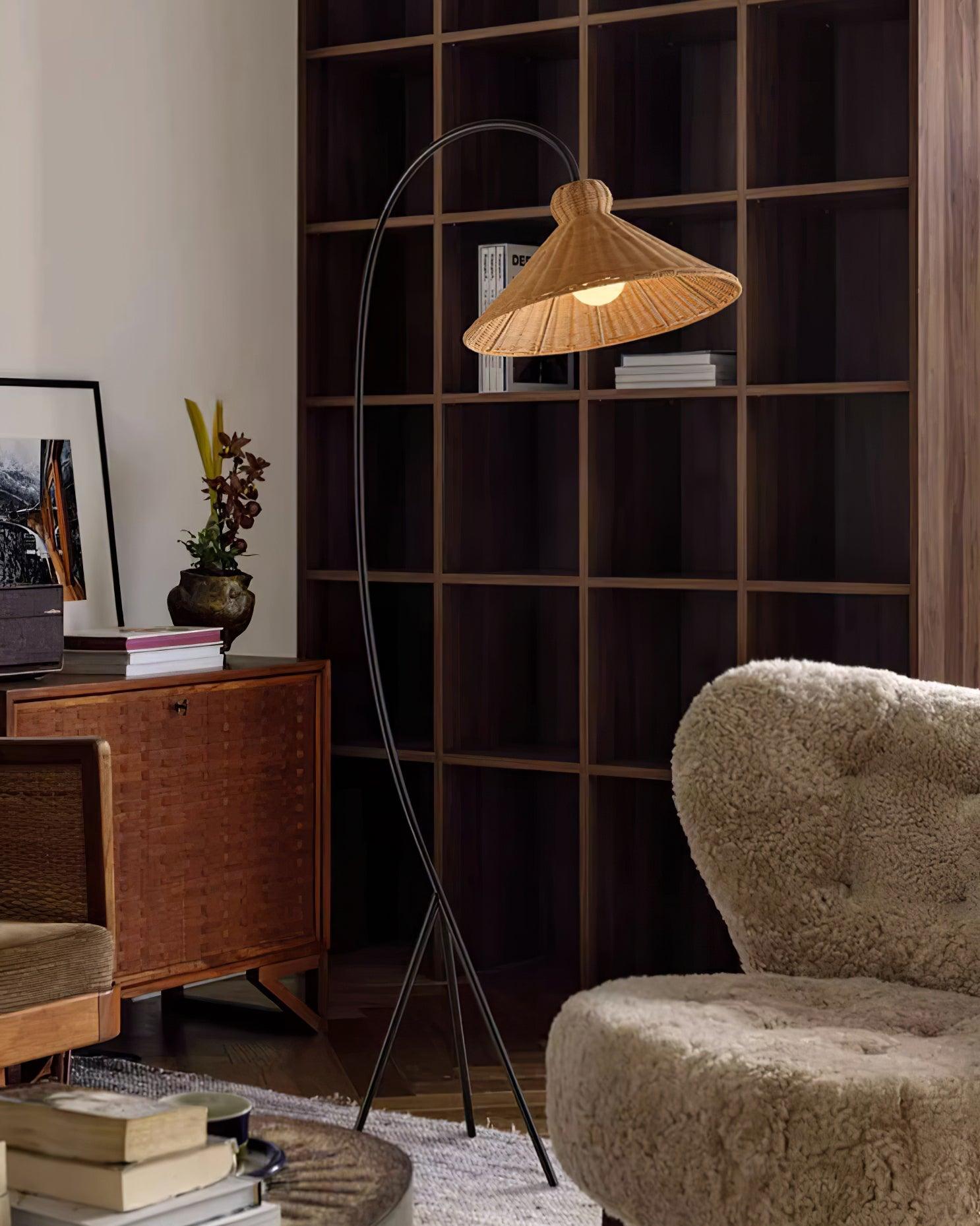 Tana Woven Floor Lamp - Cueteks
