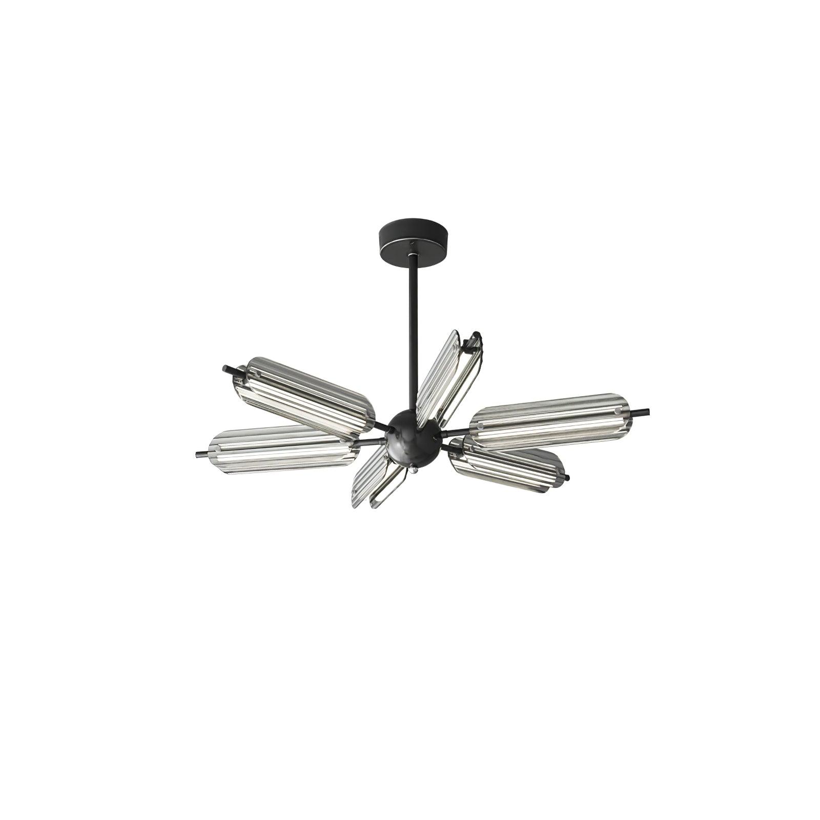 Sputnik Brass Chandelier - Cueteks