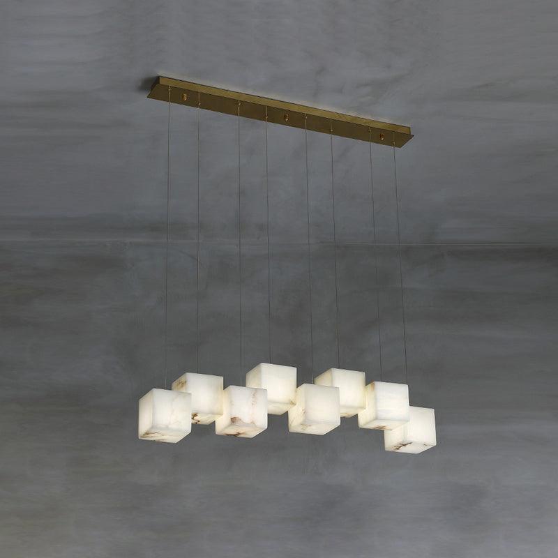 Alabaster Box Chandelier - Cueteks