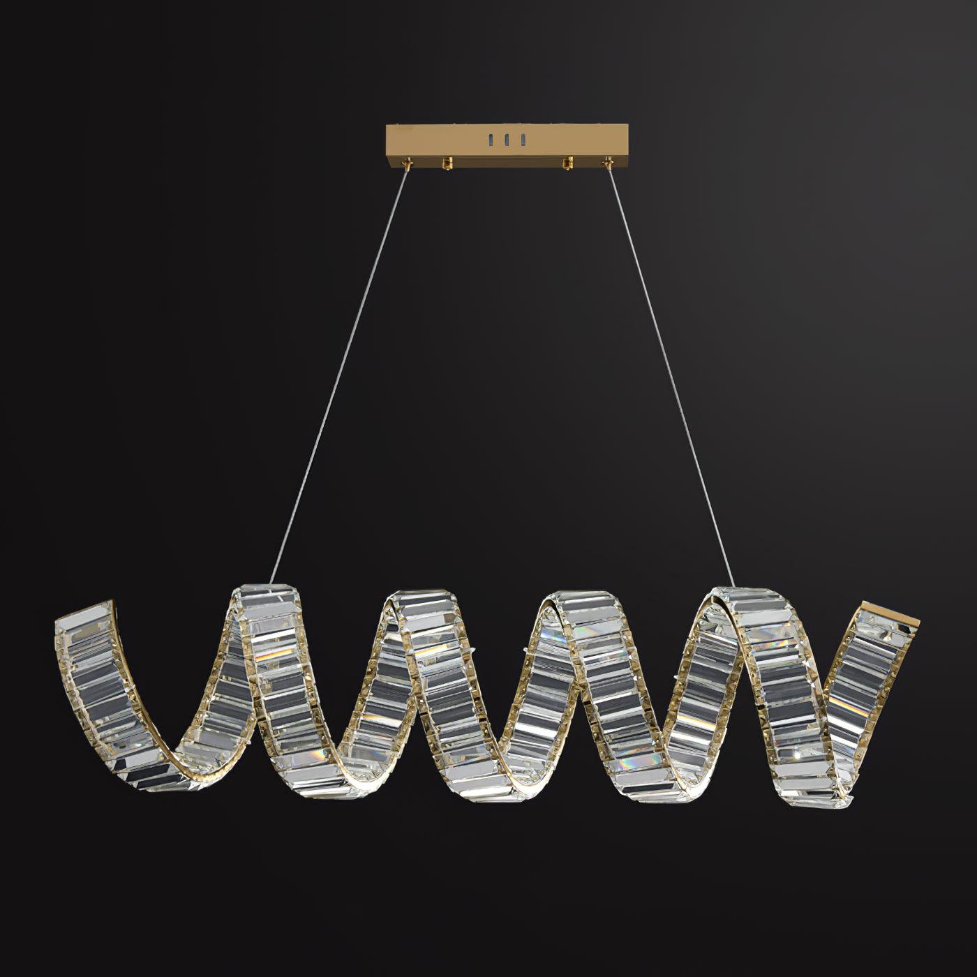 Curved LED Chandelier - Cueteks