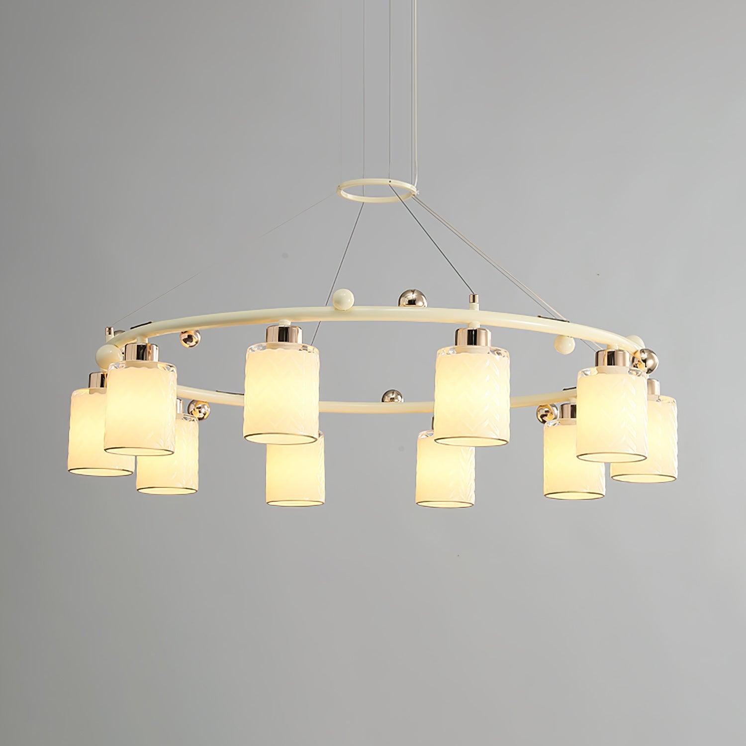 Ring Glass Cup Chandelier - Cueteks