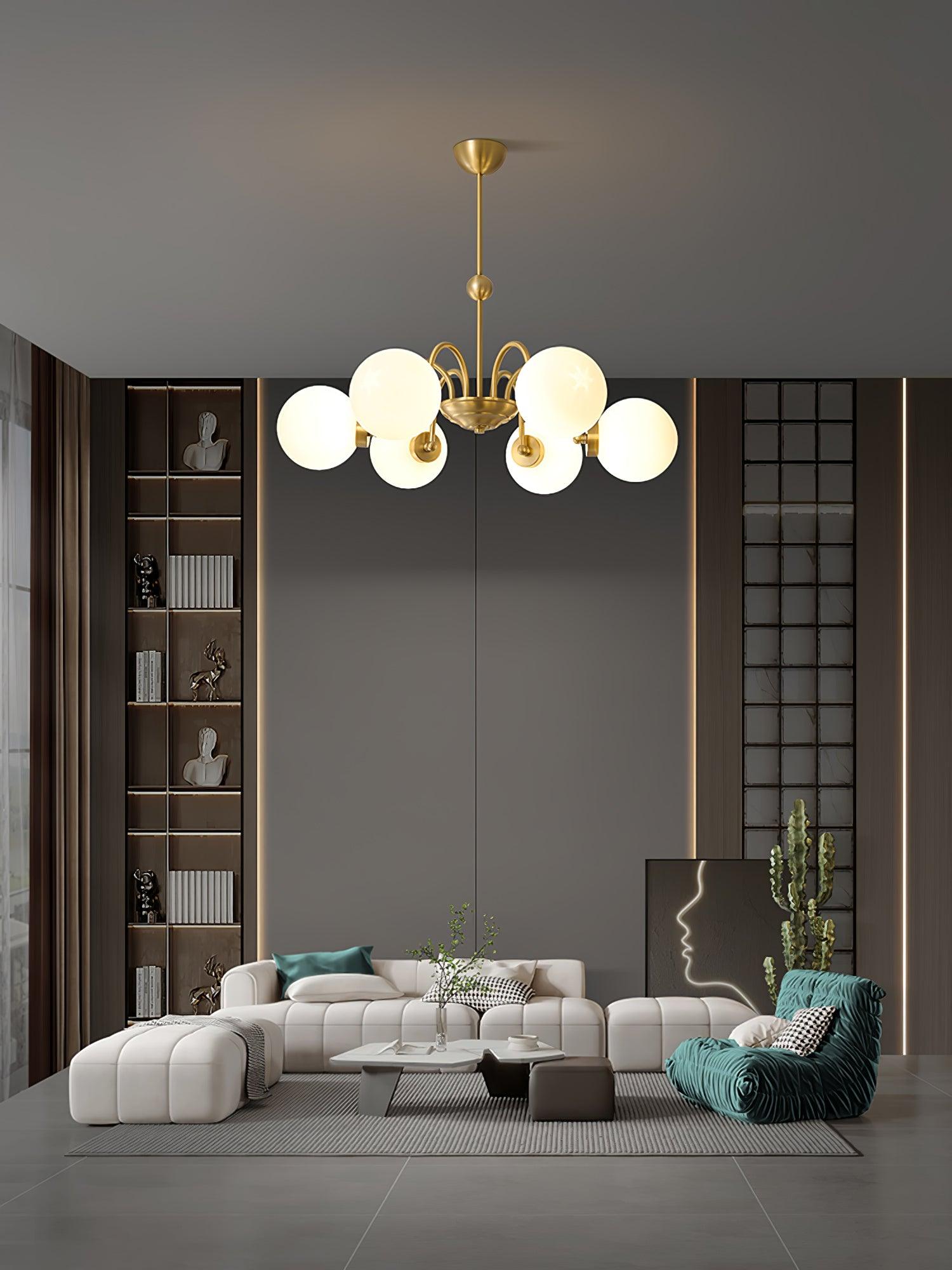 Yisu Brass Chandelier - Cueteks
