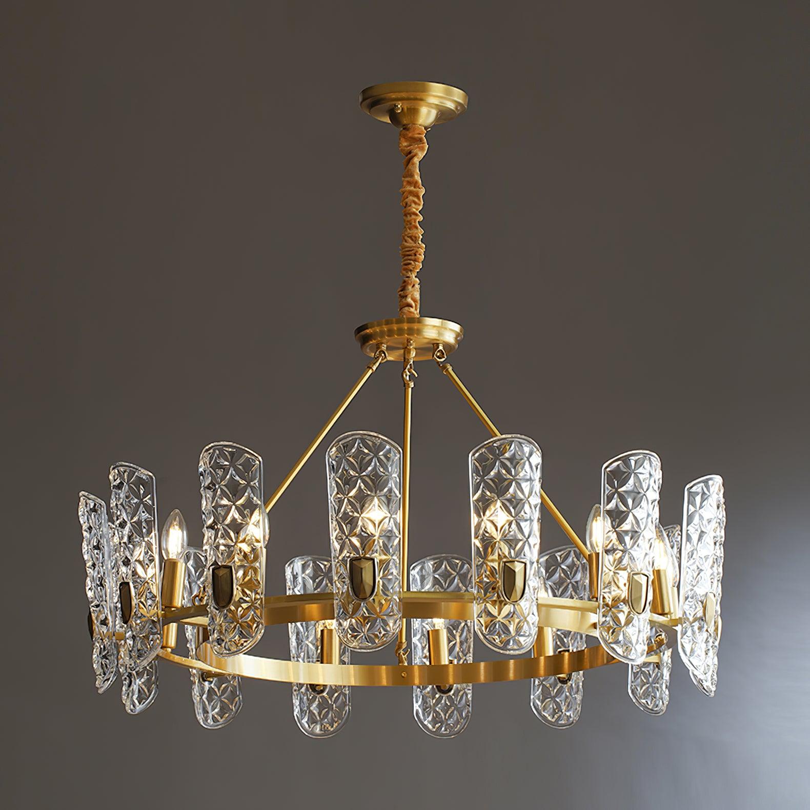 Brass Central Chandelier - Cueteks