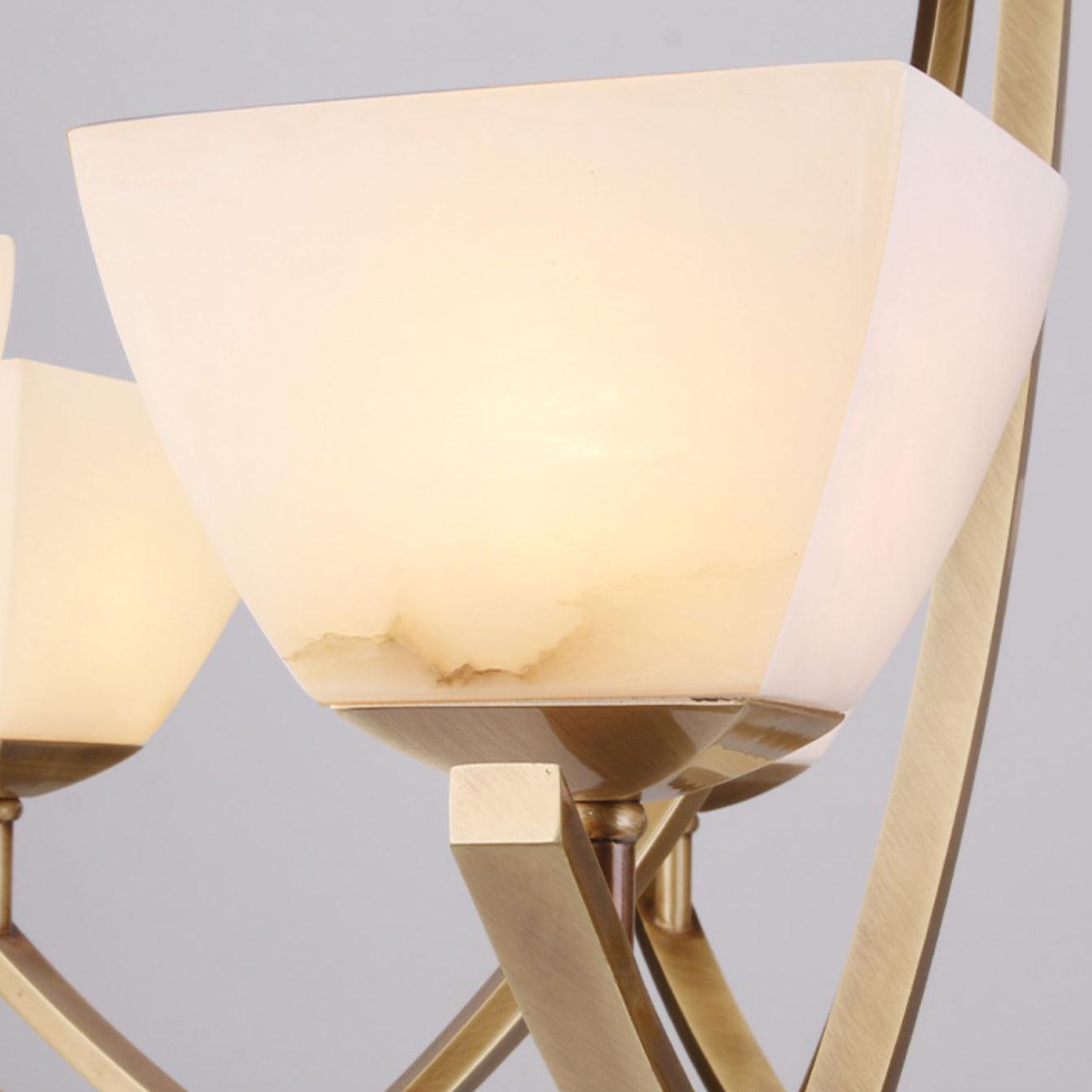 Dover Brass Chandelier - Cueteks