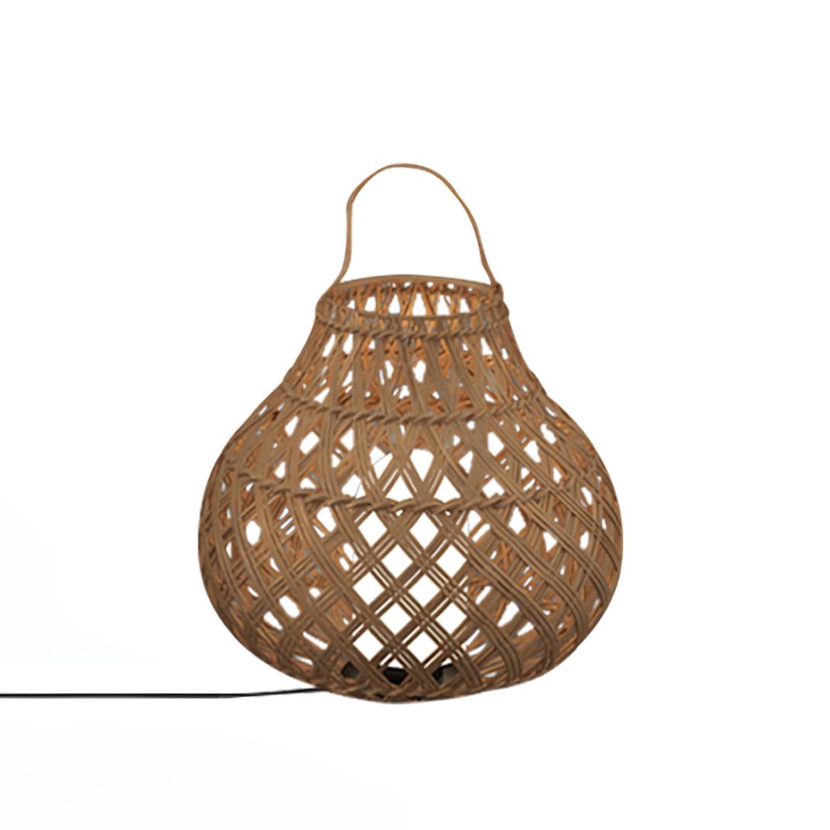 Woven Sphere Solar Lantern Outdoor Lamp - Cueteks