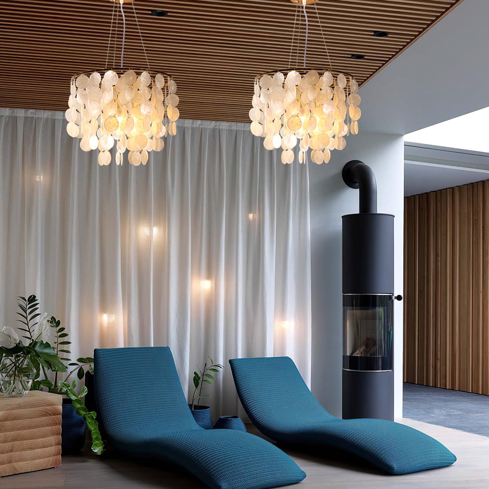 Shell Wind Chime Chandelier - Cueteks