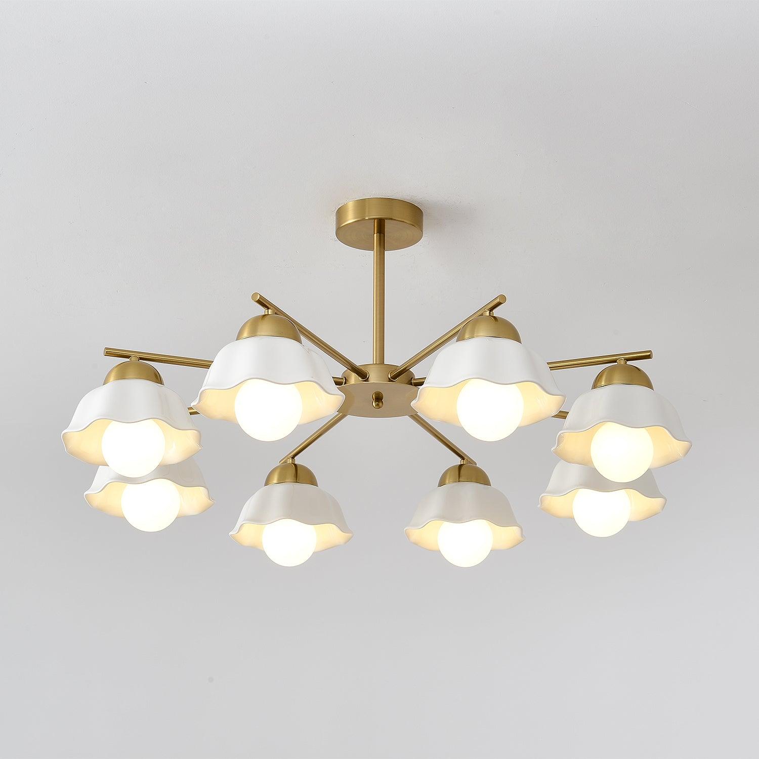 Flower Shade Chandelier - Cueteks