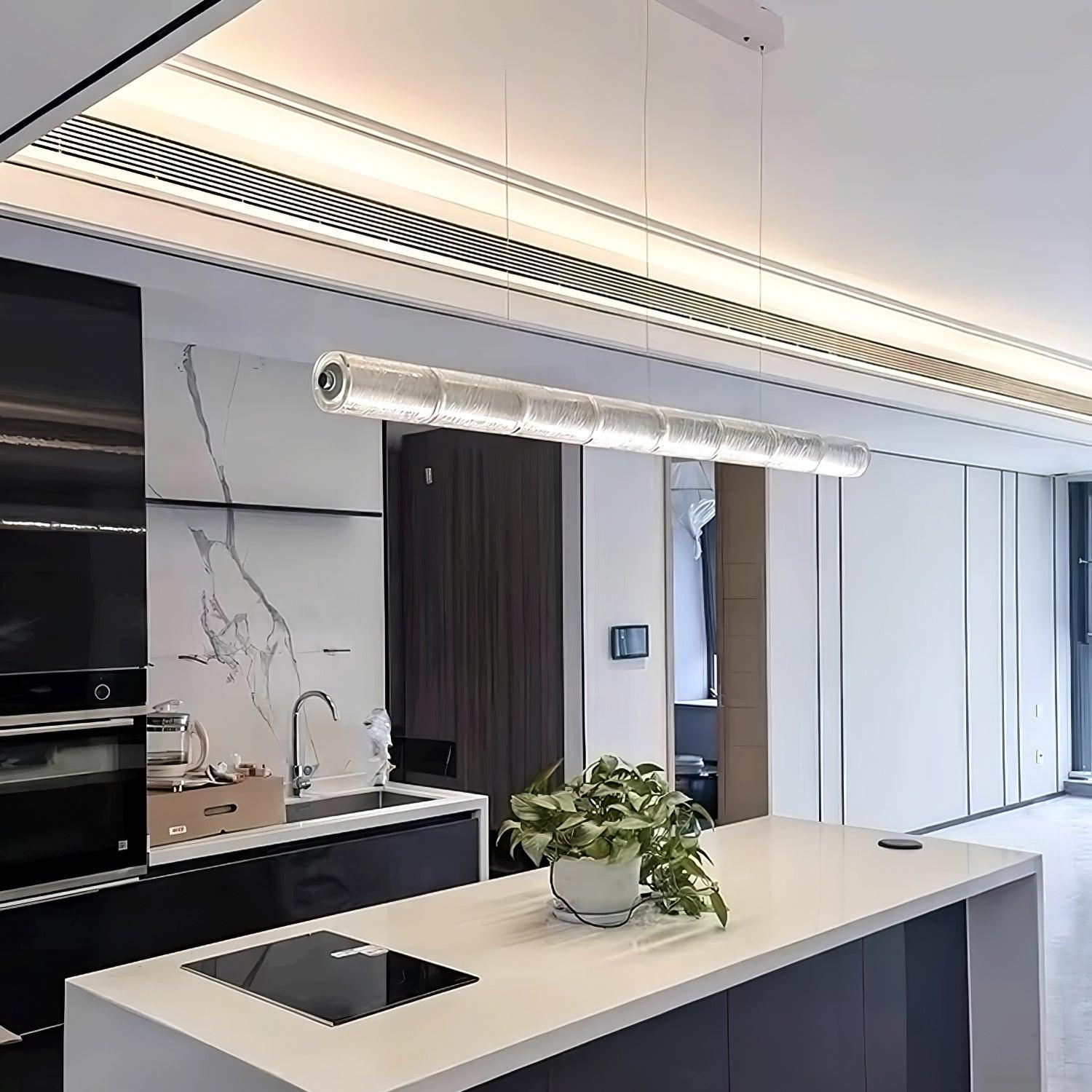 Mcdade Segmented Glass Chandelier - Cueteks