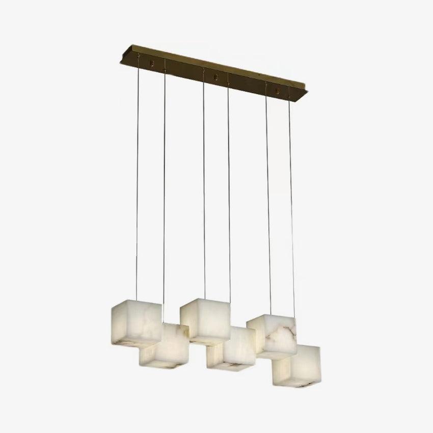 Alabaster Box Chandelier - Cueteks