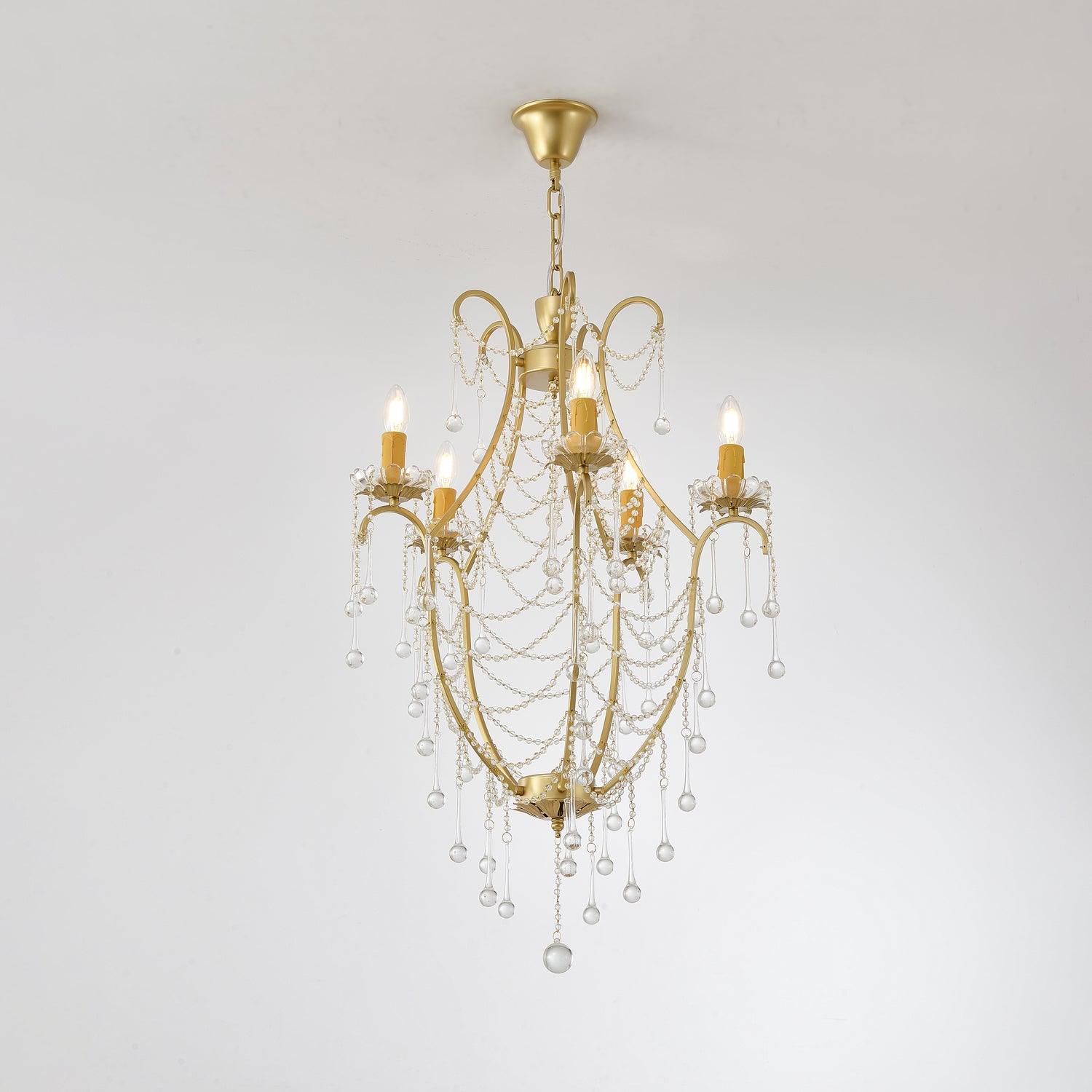 Crystal Birdcage Chandelier - Cueteks