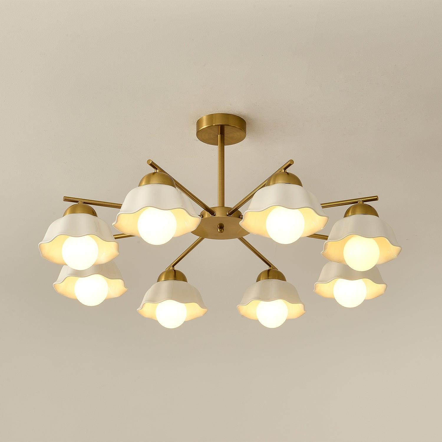 Flower Shade Chandelier - Cueteks