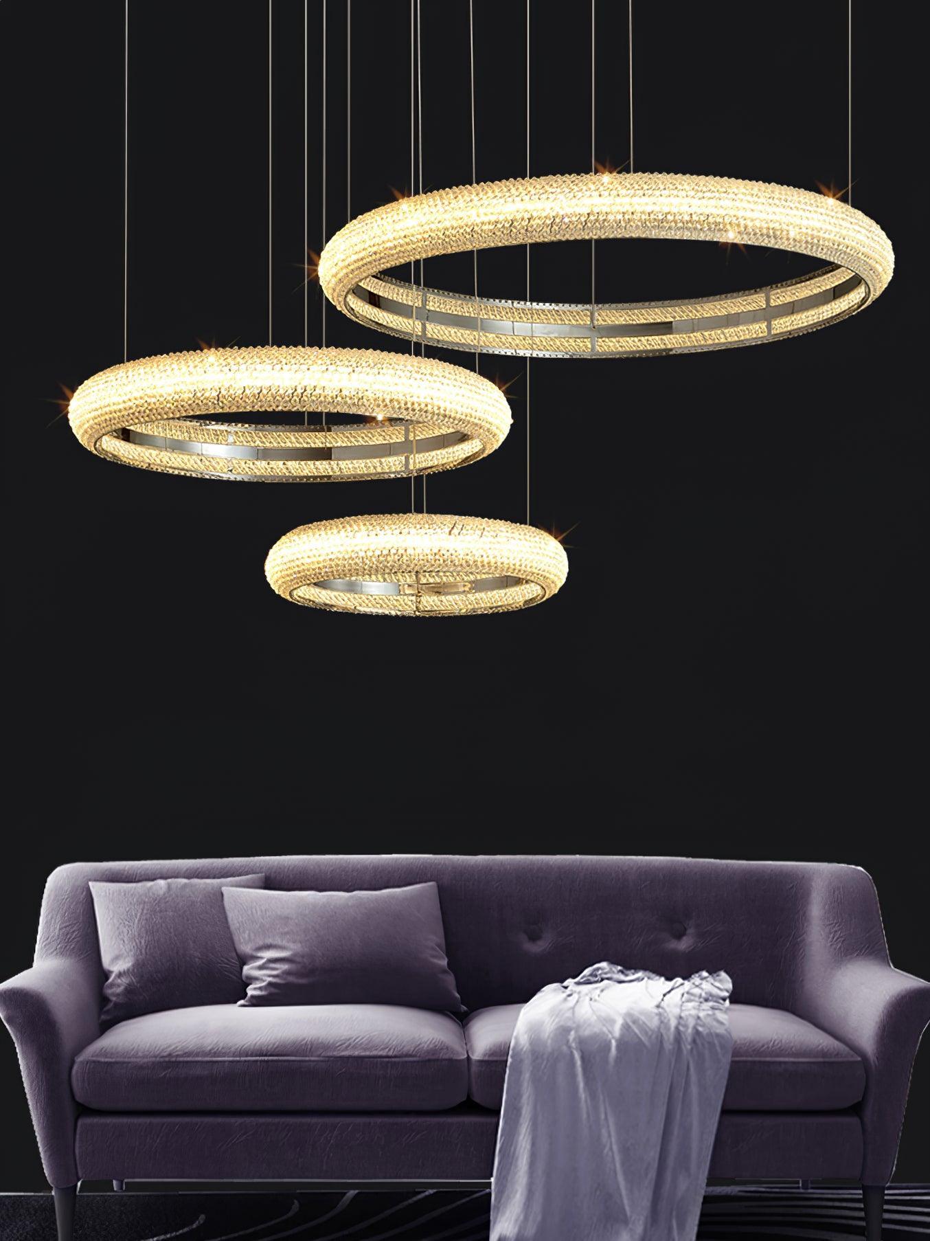 Asscher Ring Chandelier - Cueteks