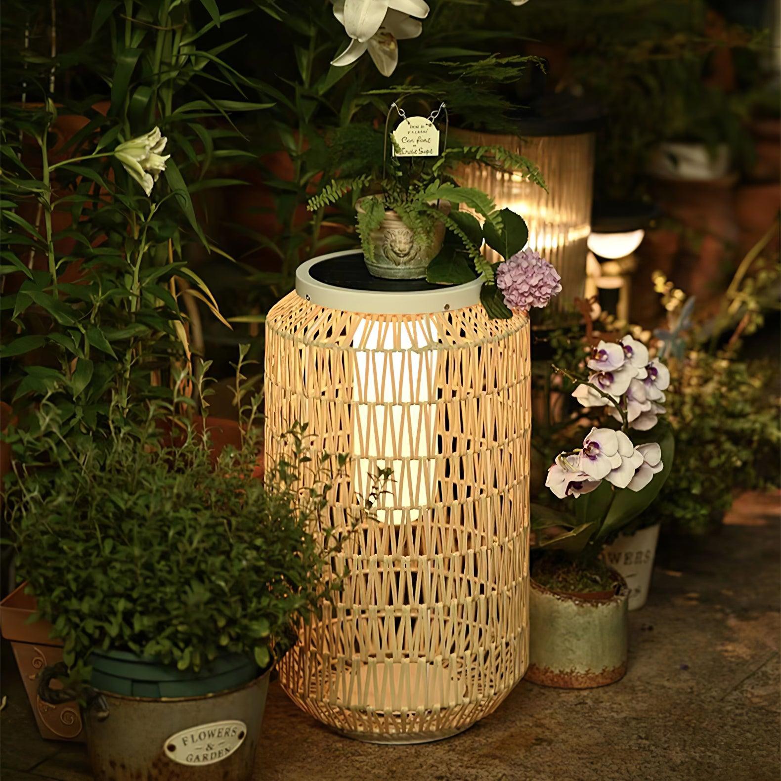 Woven Rattan Outdoor Lamp - Cueteks