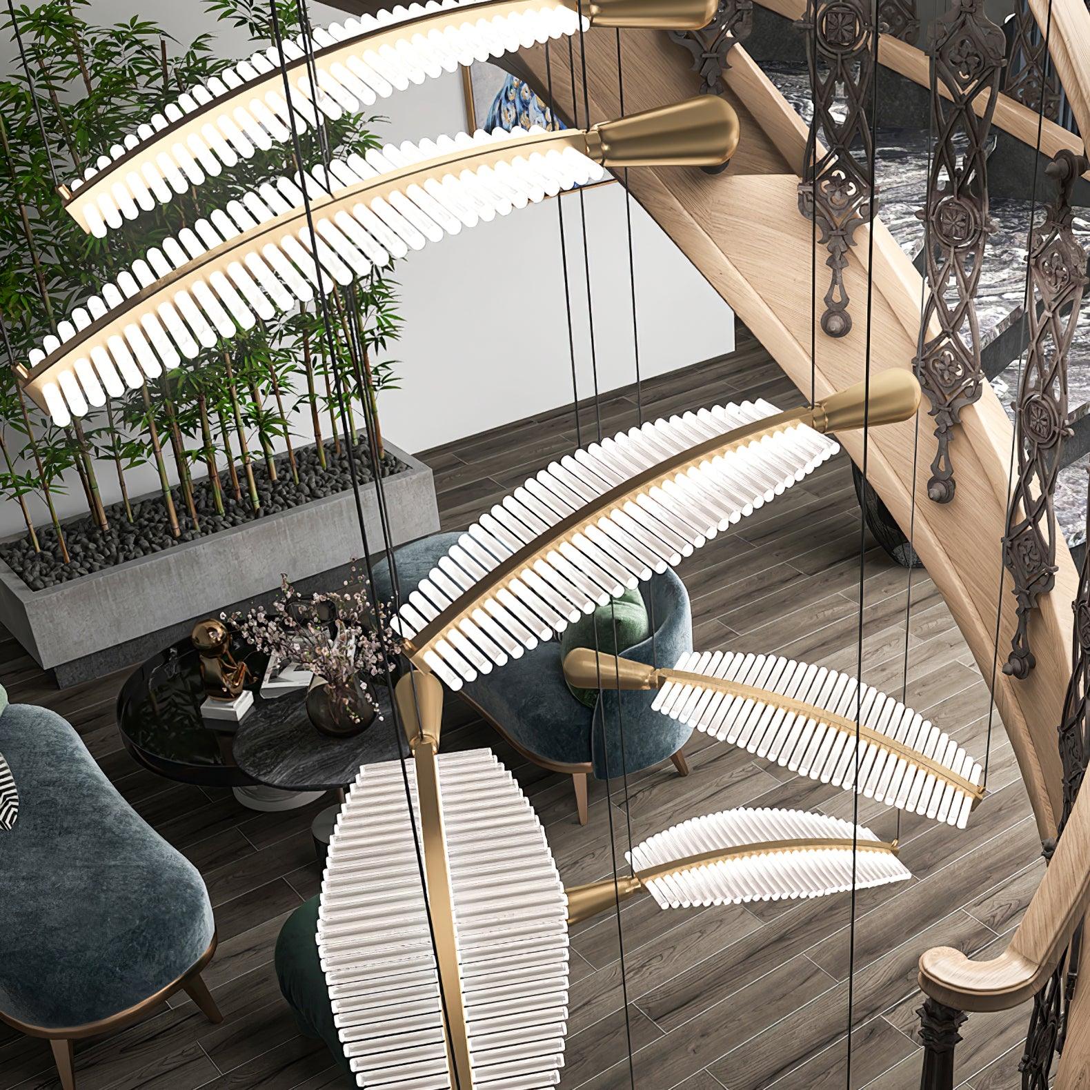 Leaf LED Chandelier - Cueteks