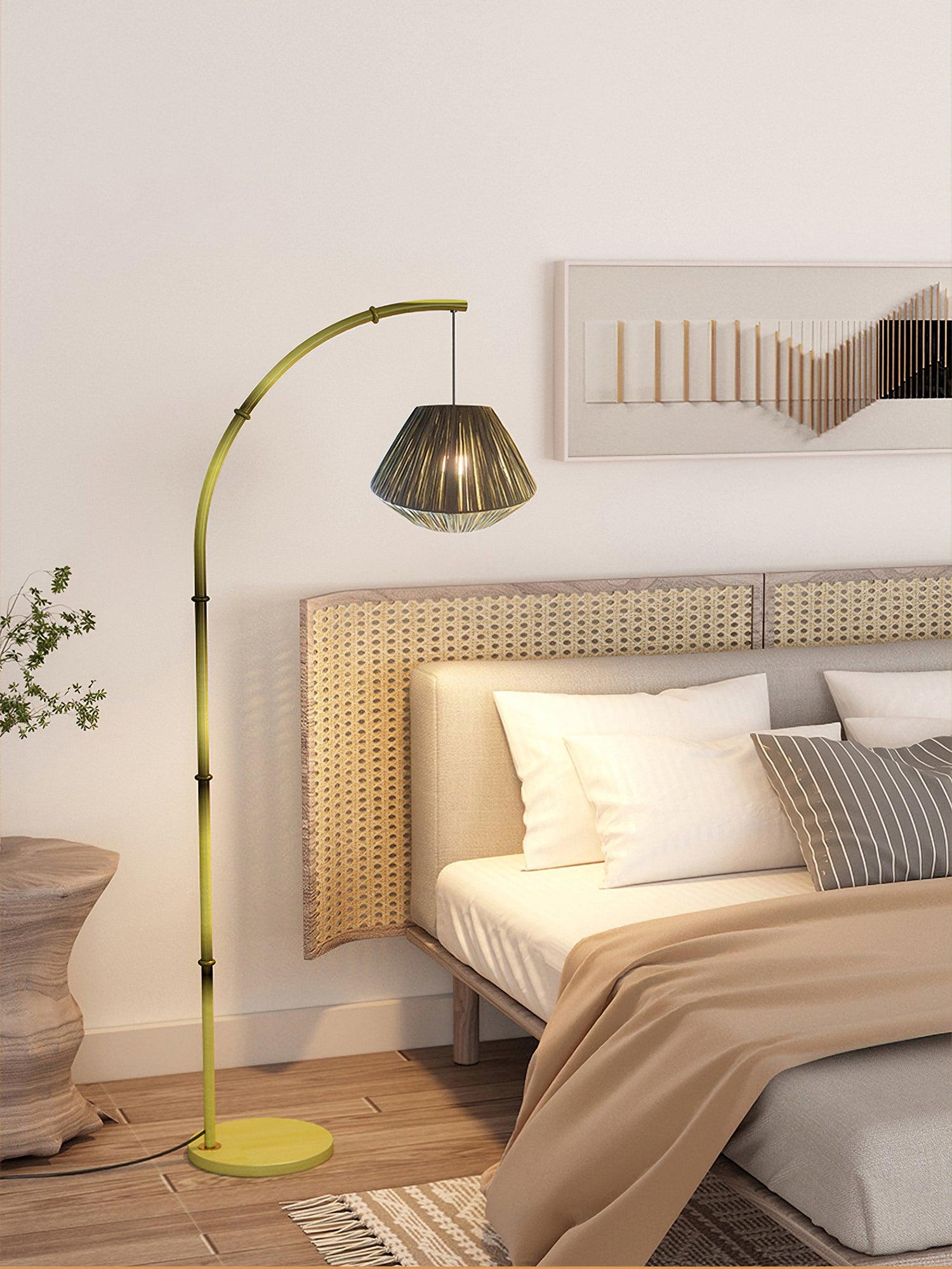 Bamboo Pole Floor Lamp - Cueteks