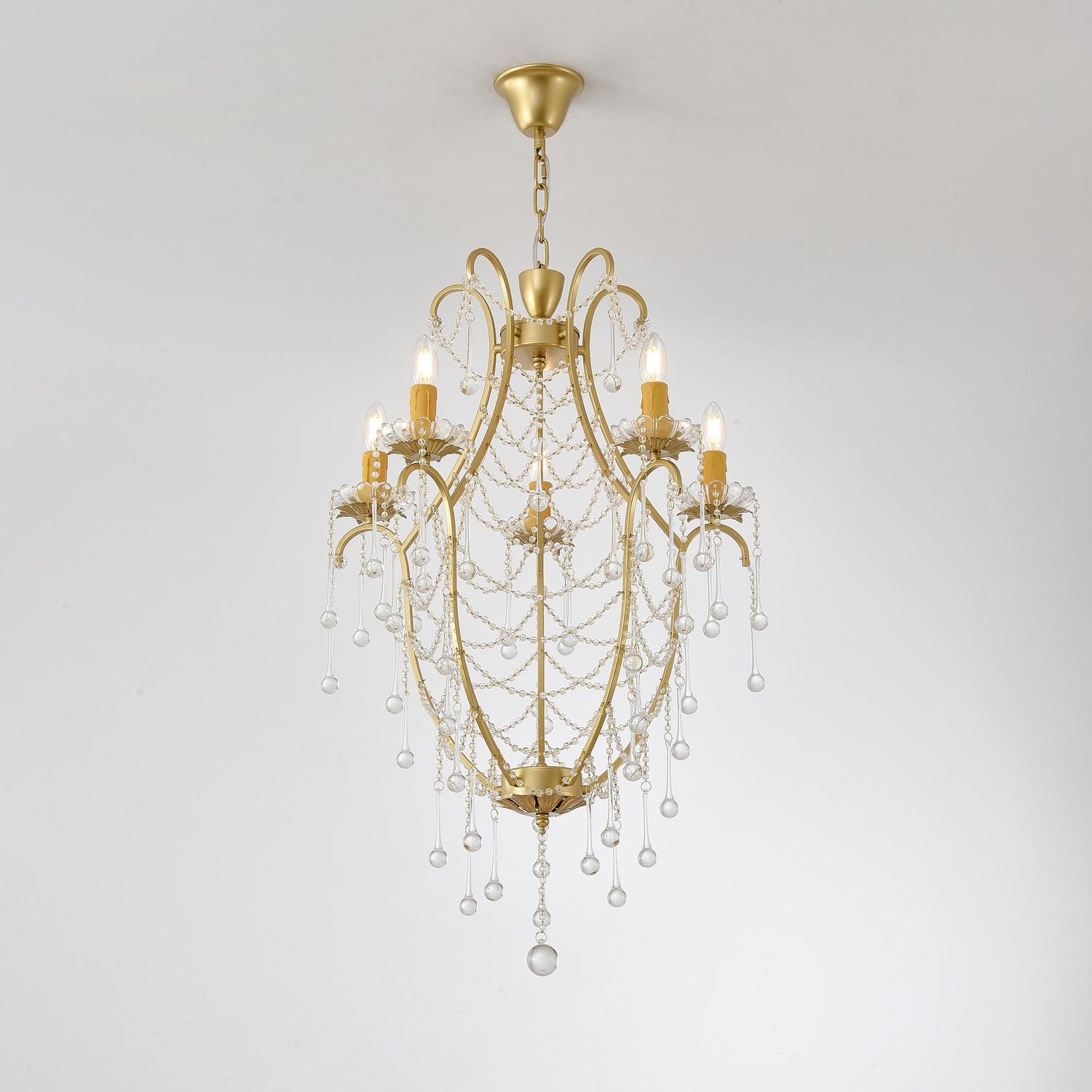 Crystal Birdcage Chandelier - Cueteks