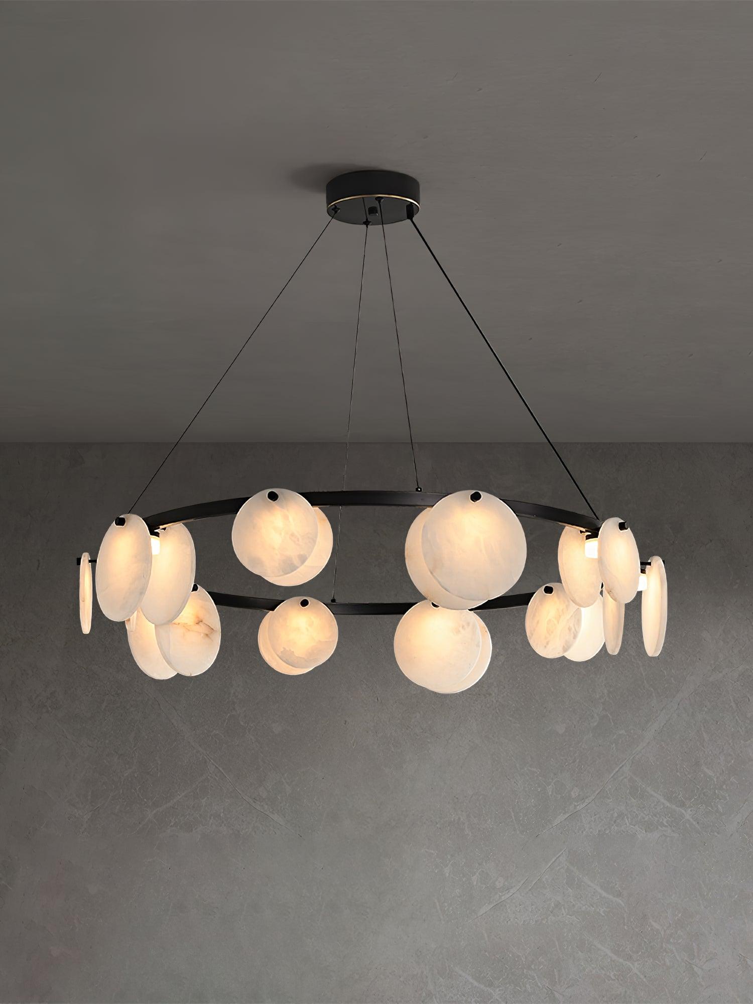 Trinidad Alabaster Chandelier - Cueteks