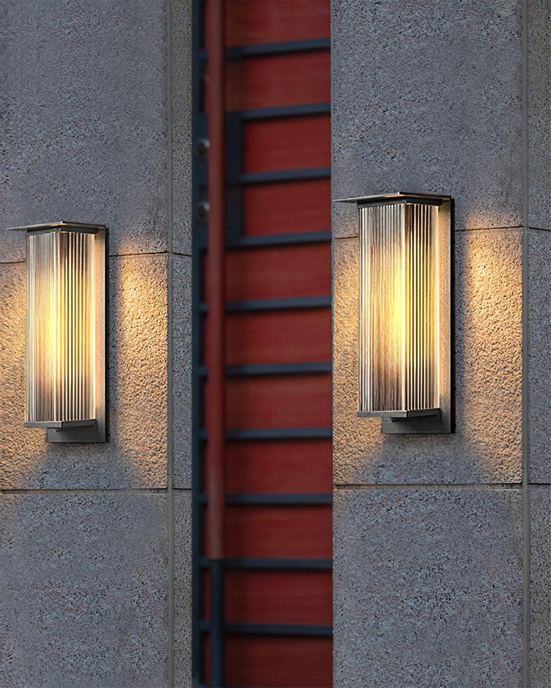 Oleron Box Outdoor Wall Lamp - Cueteks