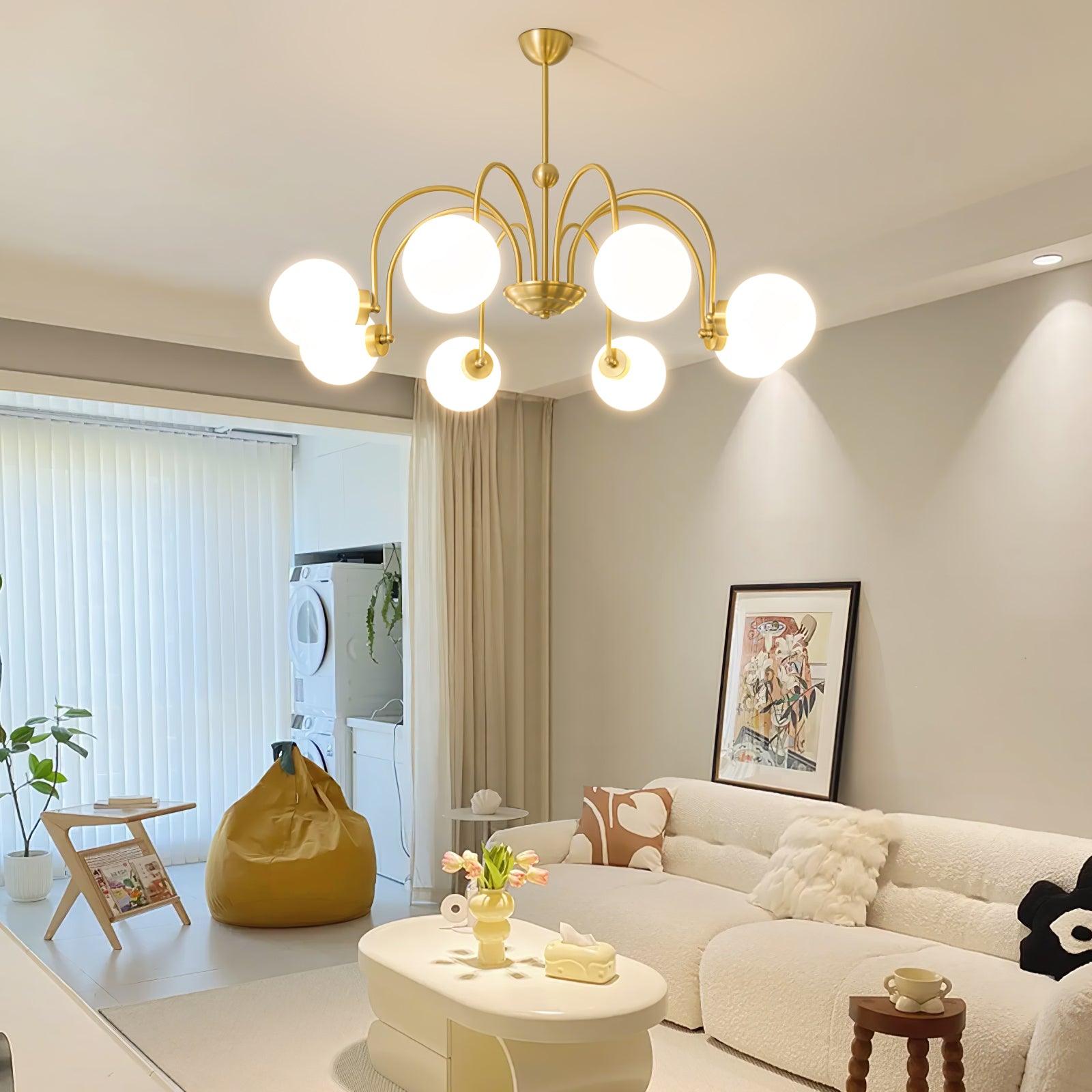 Yisu Brass Chandelier - Cueteks