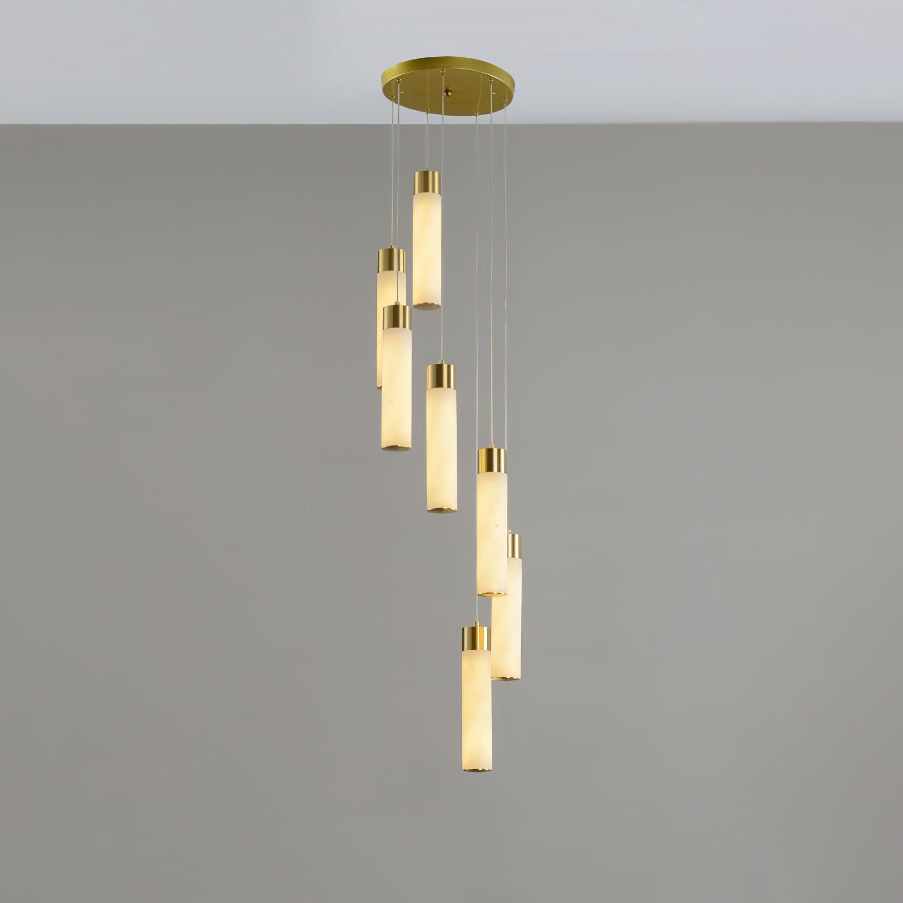 Celestial Alabaster Cascade Chandelier - Cueteks