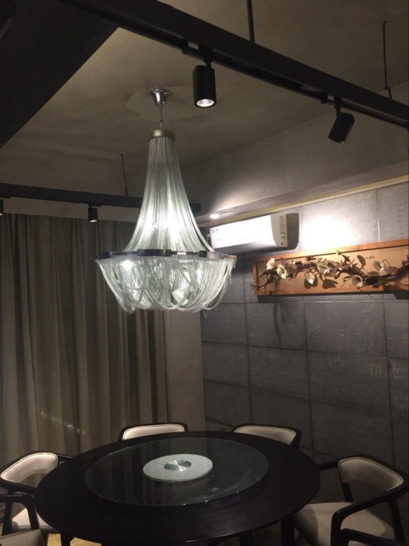 Tassel Aluminum Chain Chandelier - Cueteks