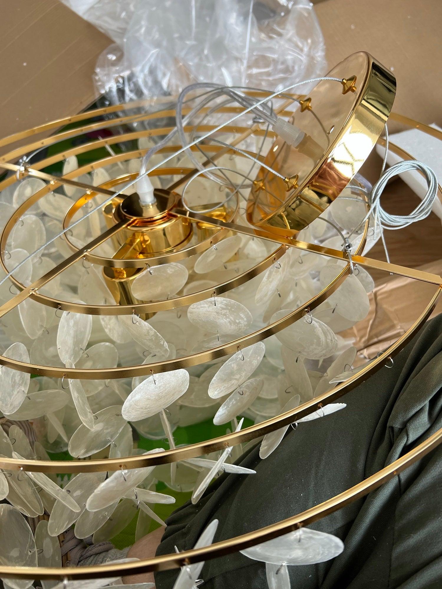Shell Wind Chime Chandelier - Cueteks