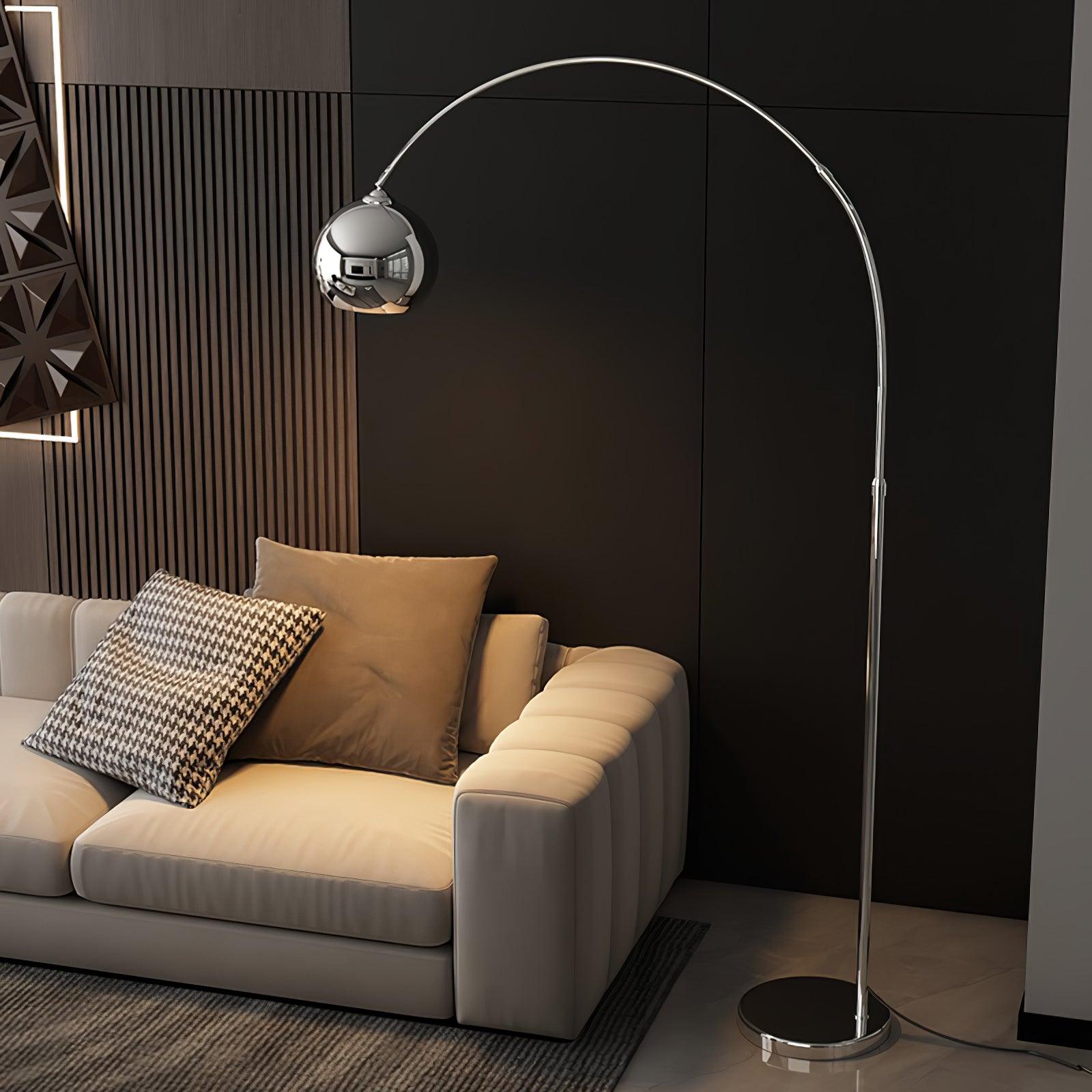 Angler floor lamp