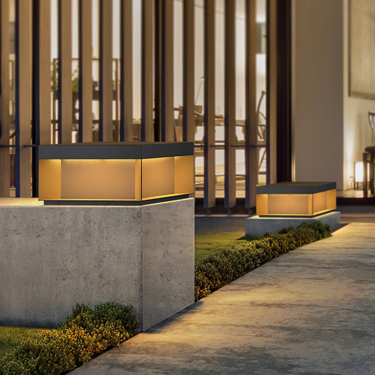 Black Box Outdoor Post Light - Cueteks
