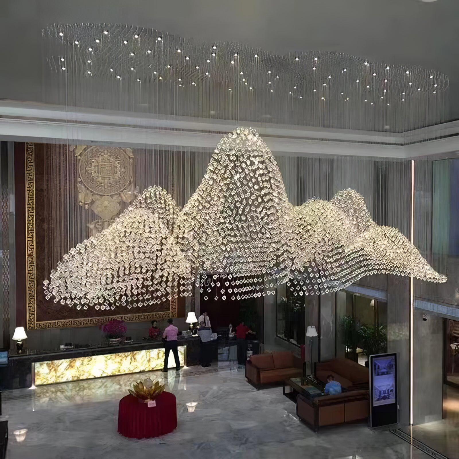 Multicolor Crystal Stone Chandelier - Cueteks