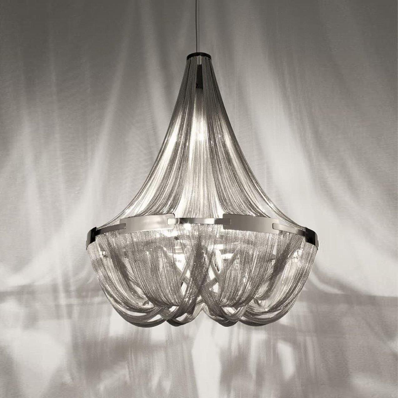 Tassel Aluminum Chain Chandelier - Cueteks