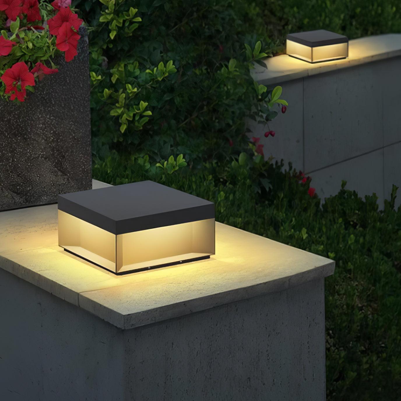 Black Box Outdoor Post Light - Cueteks