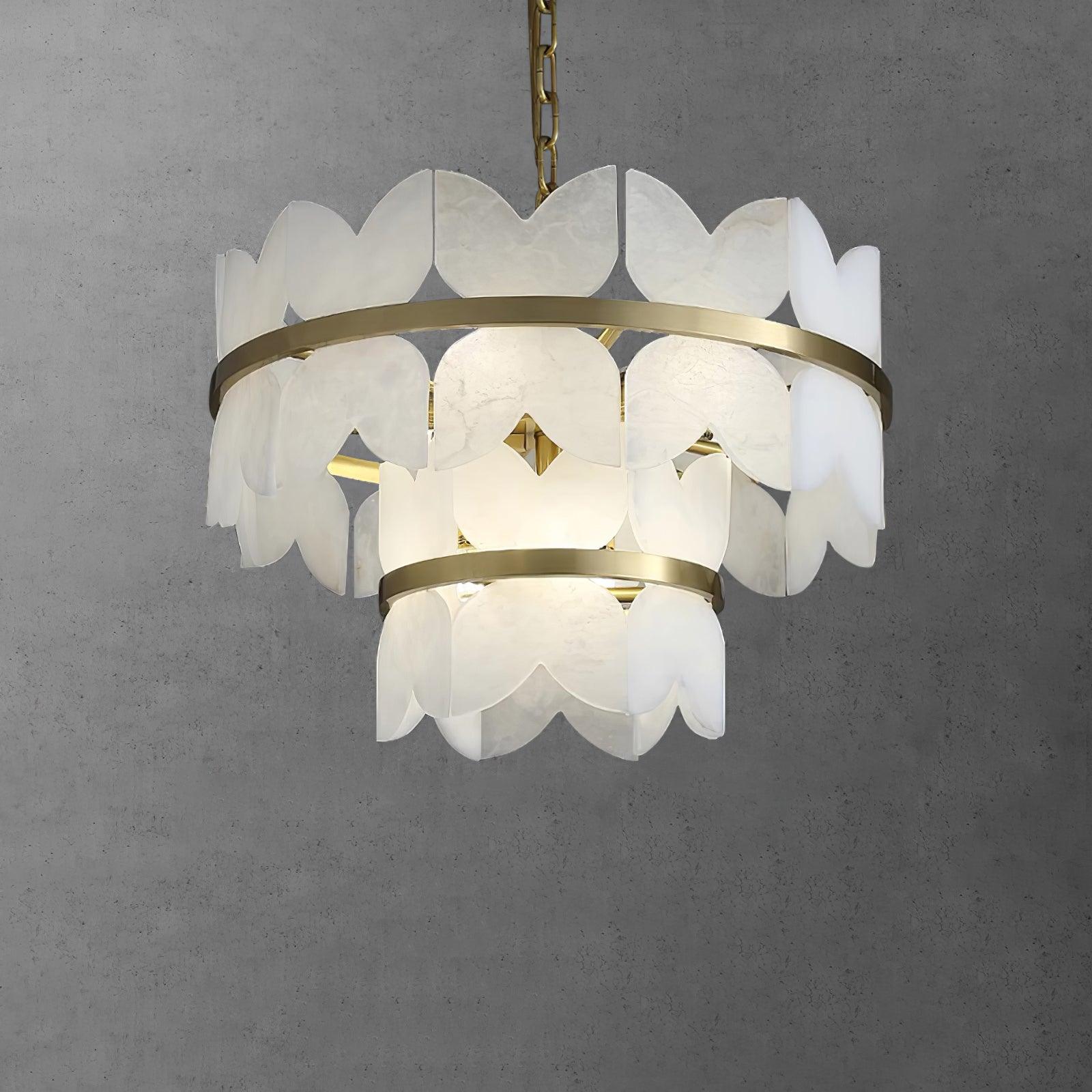 Alabaster Cloudscape Chandelier - Cueteks