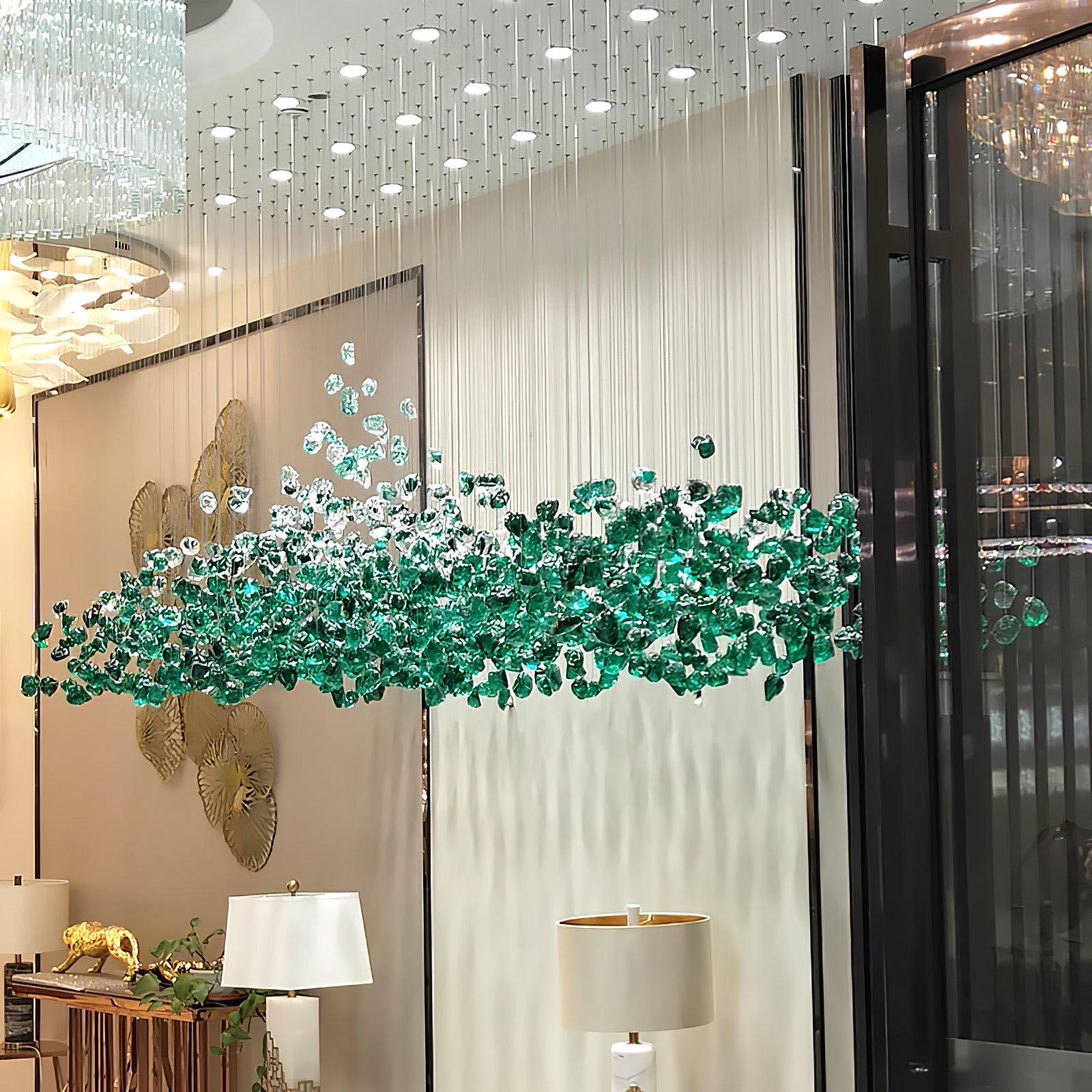 Multicolor Crystal Stone Chandelier - Cueteks