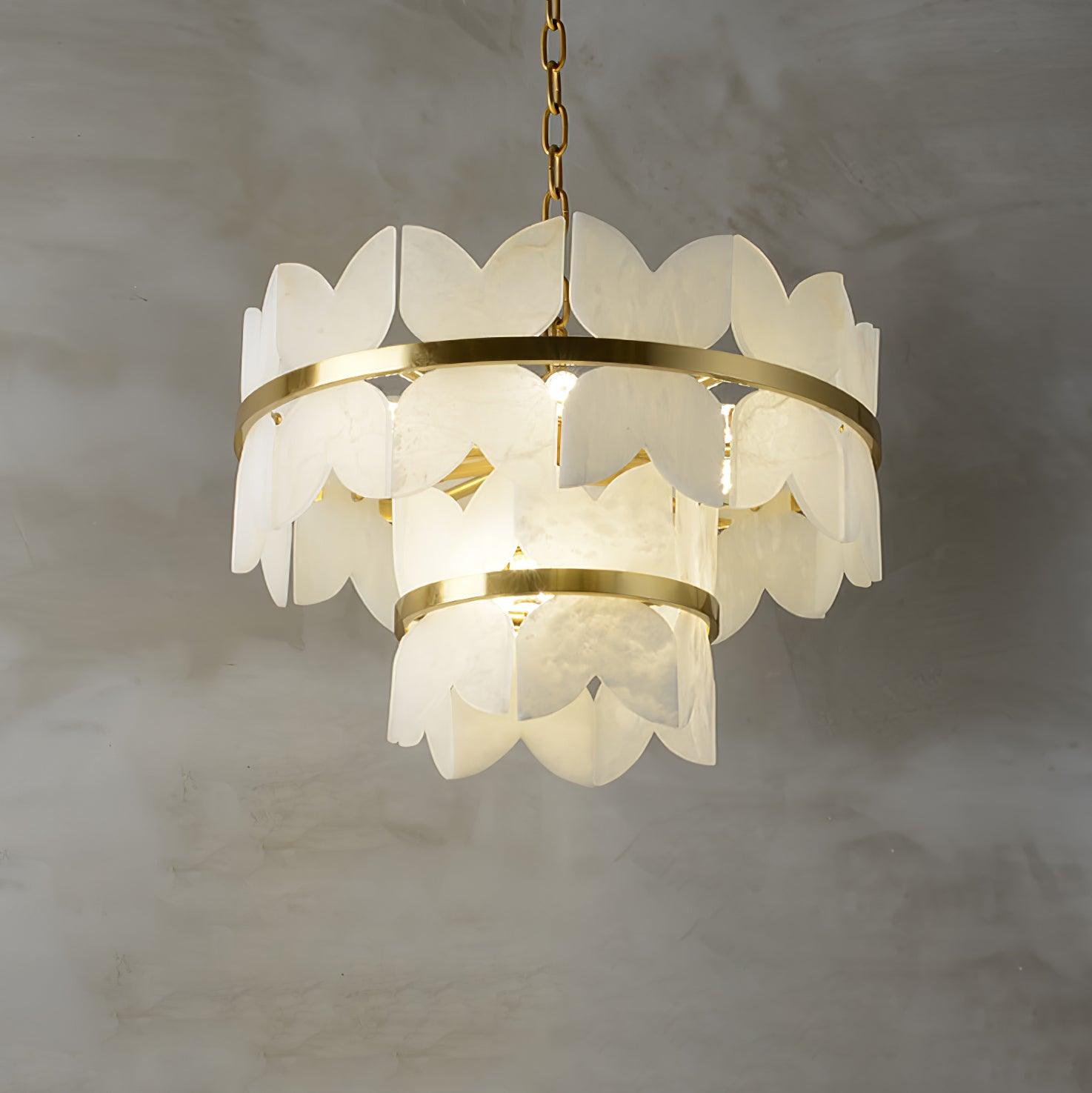 Alabaster Cloudscape Chandelier - Cueteks