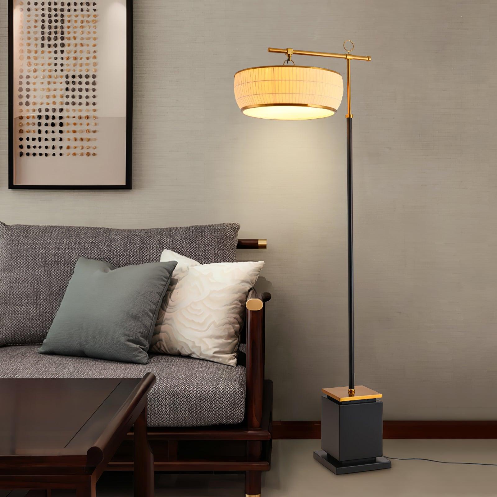 Hejun Fabric Floor Lamp - Cueteks