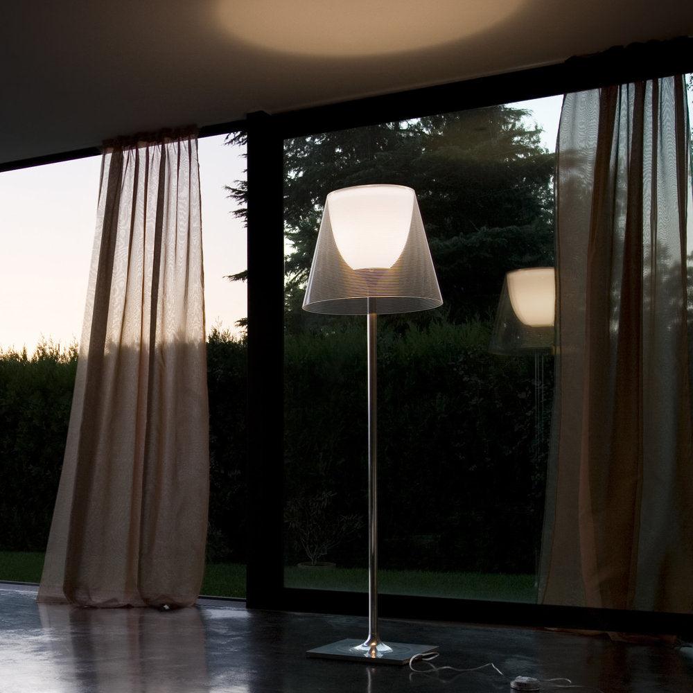 Chrome Prism Floor Lamp - Cueteks