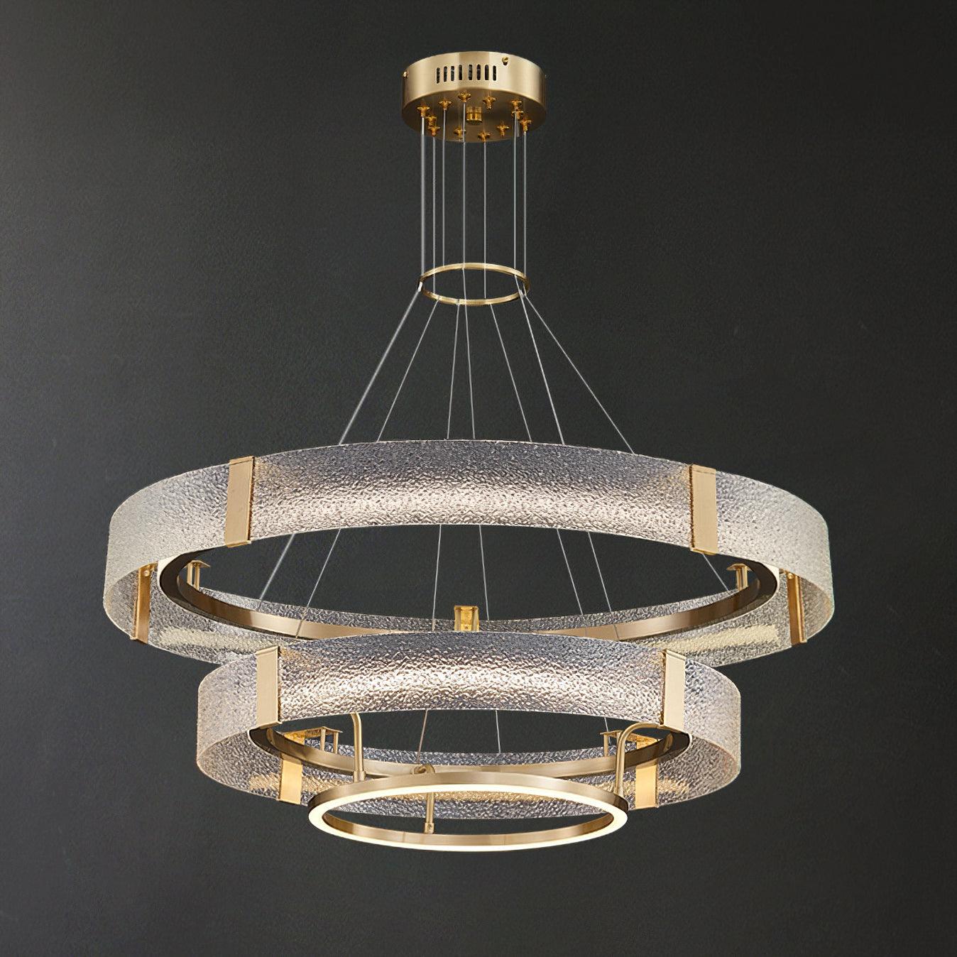 Ripple Glass Chandelier - Cueteks