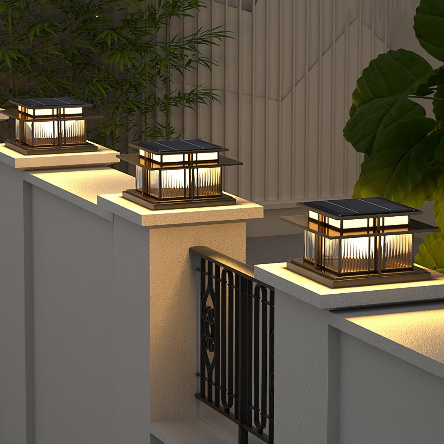 Boilyn Solar Outdoor Pillar Light - Cueteks