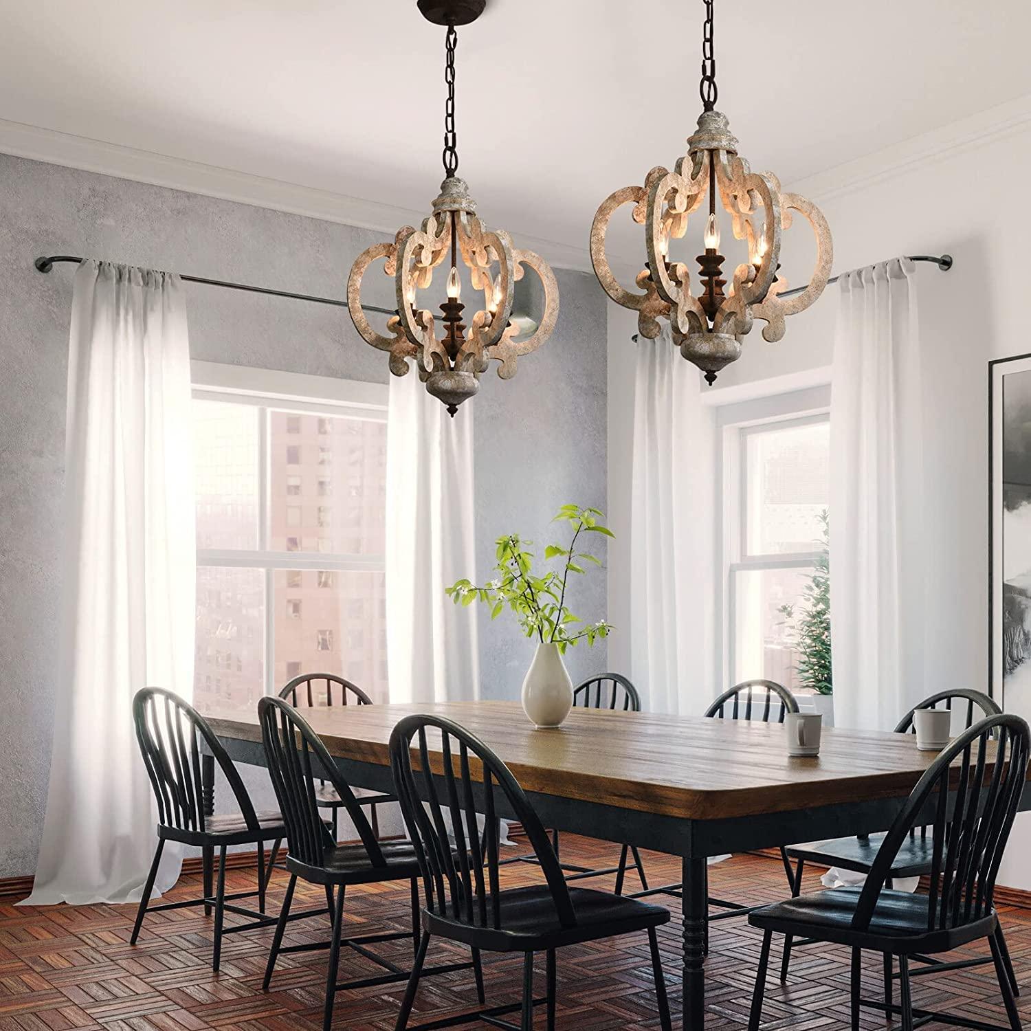 Antique White Style Chandelier - Cueteks