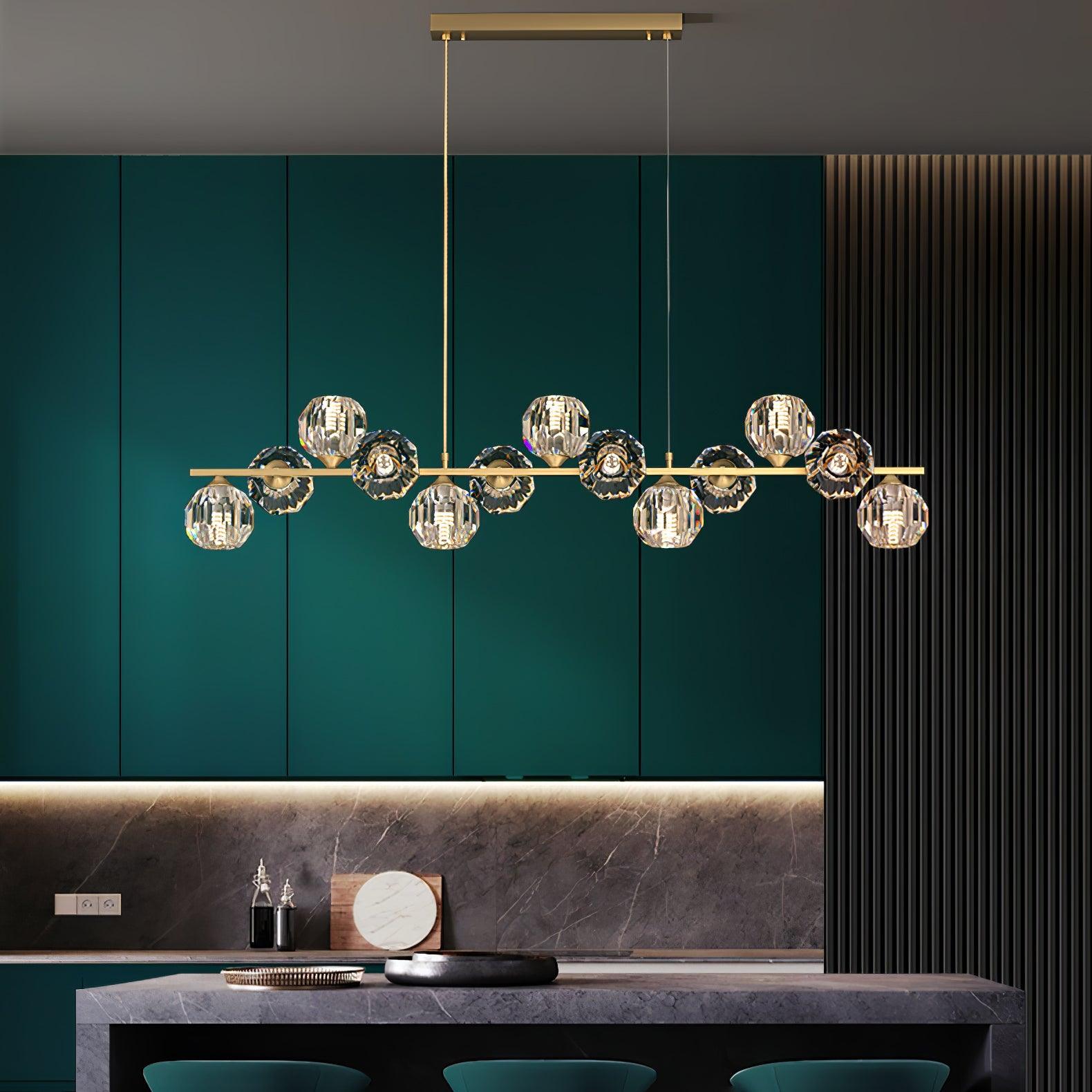 Crystal Glass Ball Chandelier - Cueteks